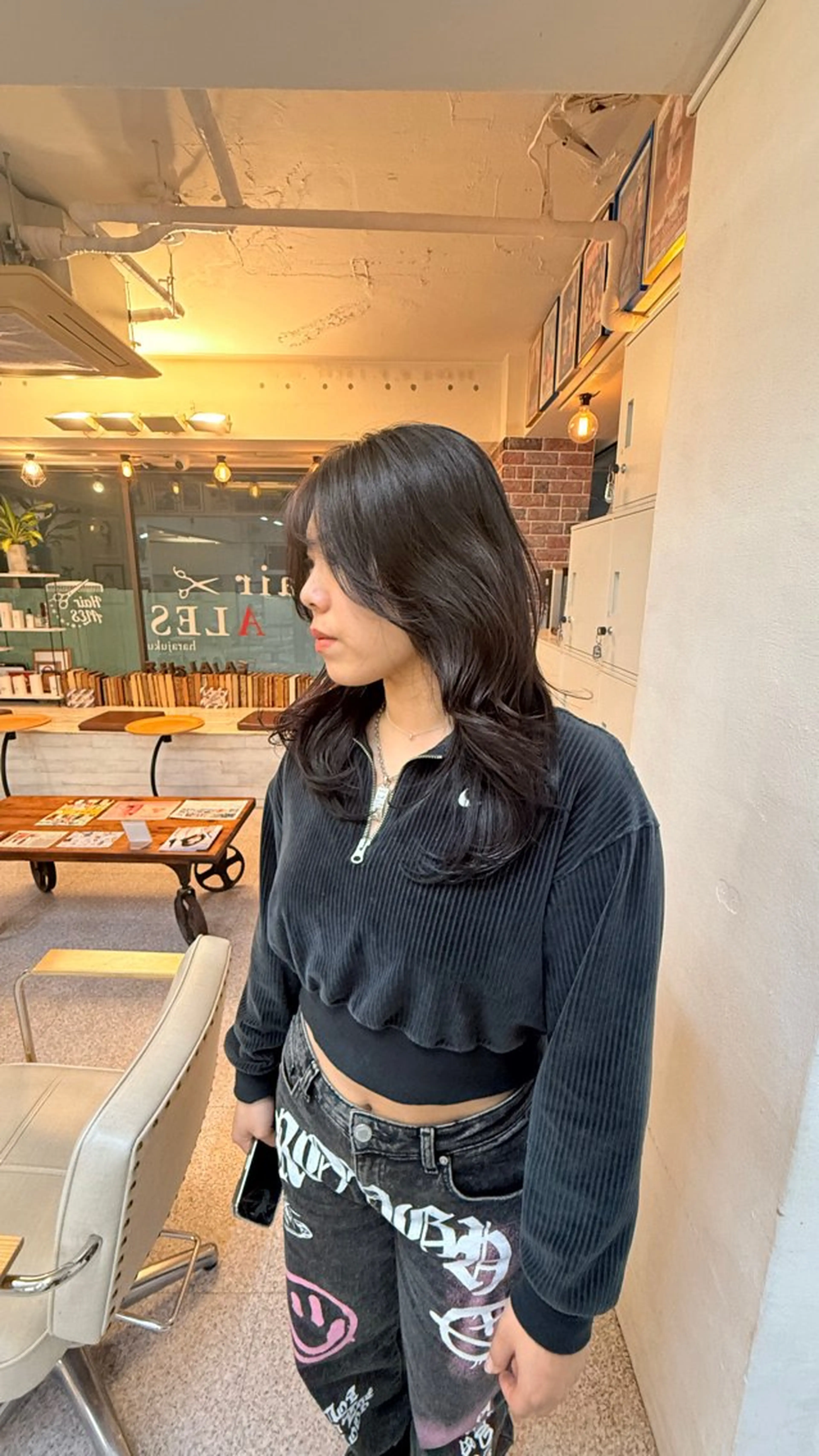 セミロング カラー カット ヘアカラー トリートメント ウルフレイヤー エクステ/kokiのヘアスタイル