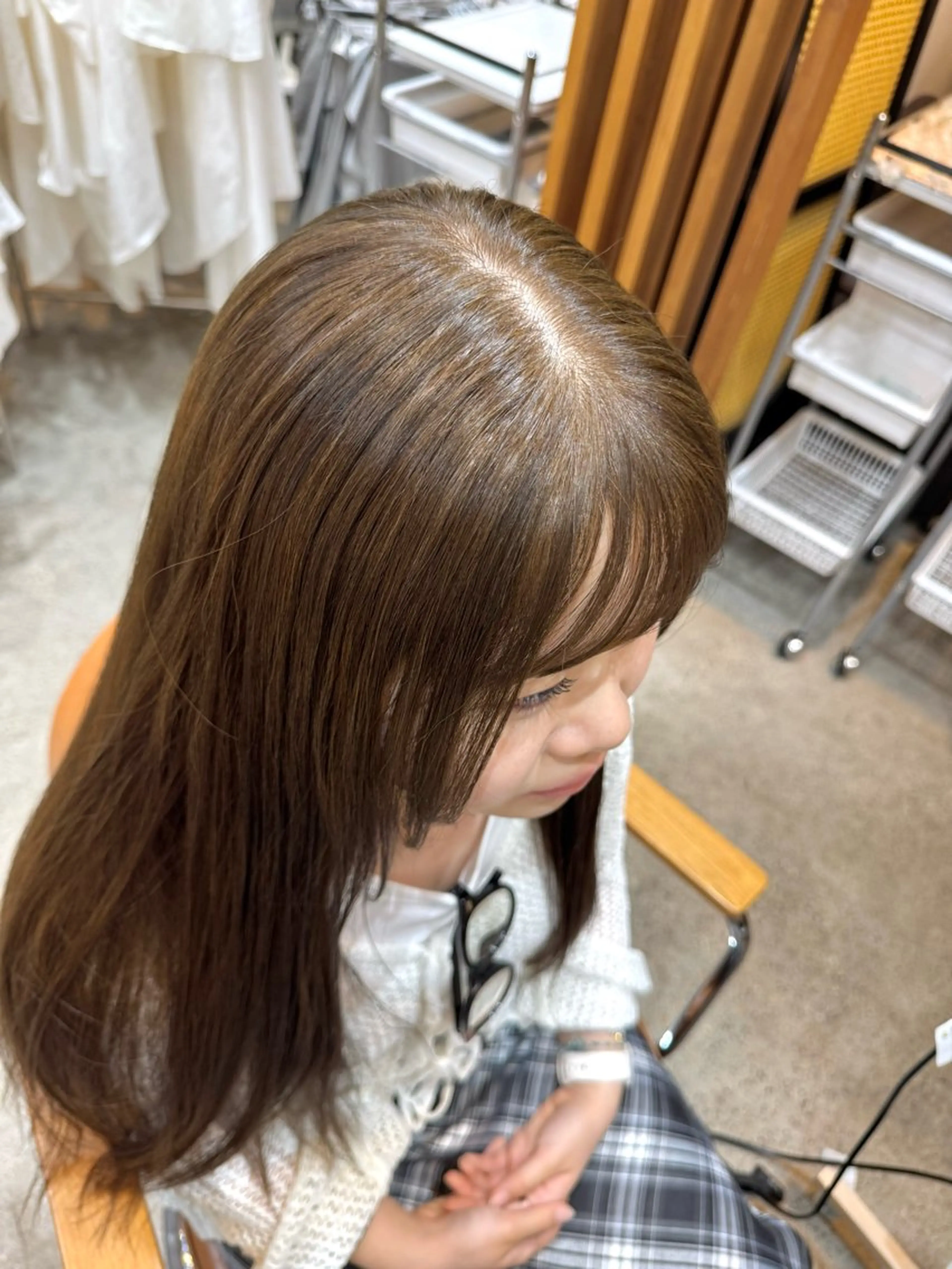 ミディアム カラー ヘアカラー 🫧艶カラー/ダブル カラー♡/桜🌸のヘアスタイル