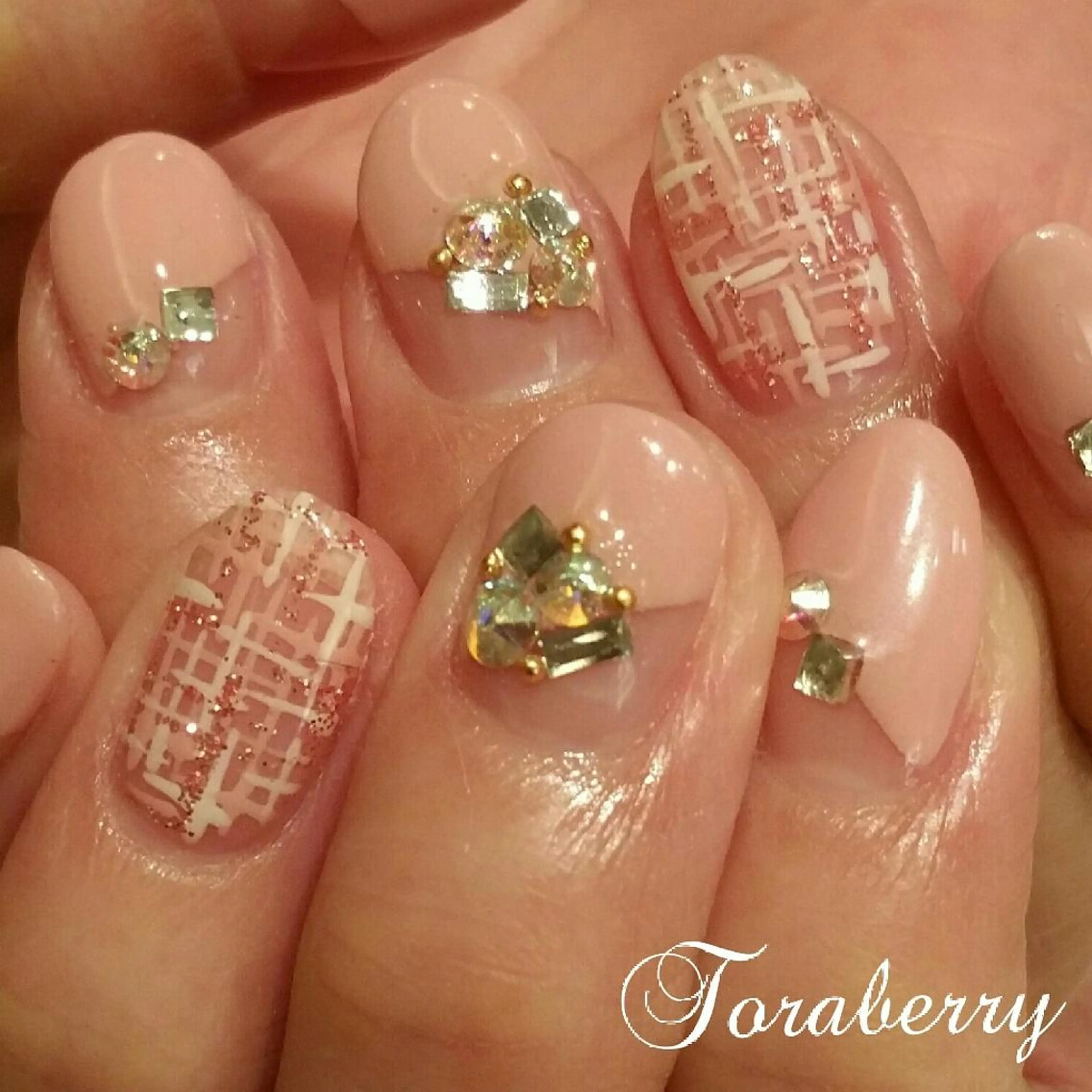 ネイル ツイードネイル ネイリスト なつみのネイルデザイン