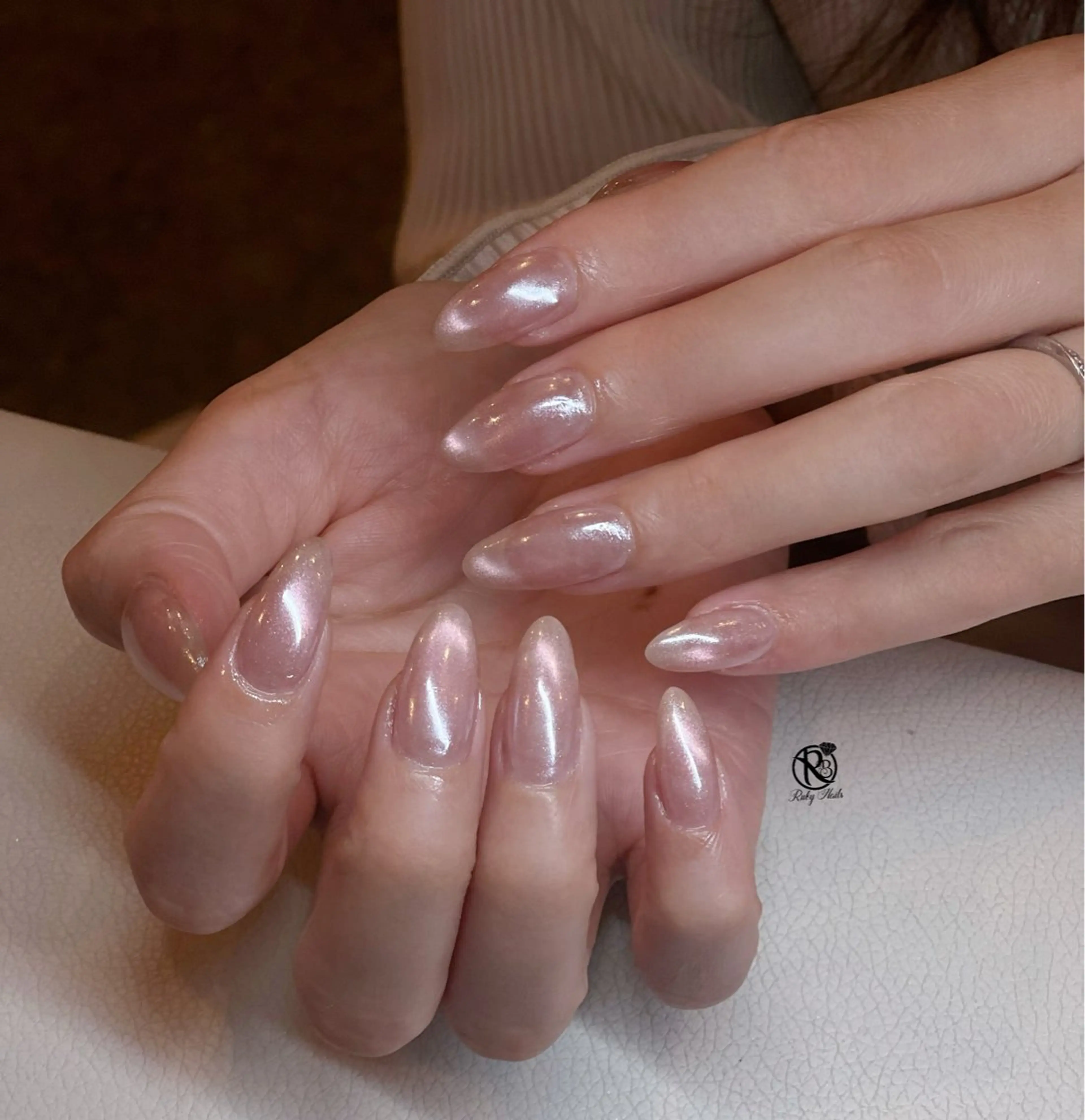 ネイル ボルドー ブラウン チークネイル ドット フットネイル ハンドネイル チェリネイルサロン 霞ヶ関のネイルデザイン