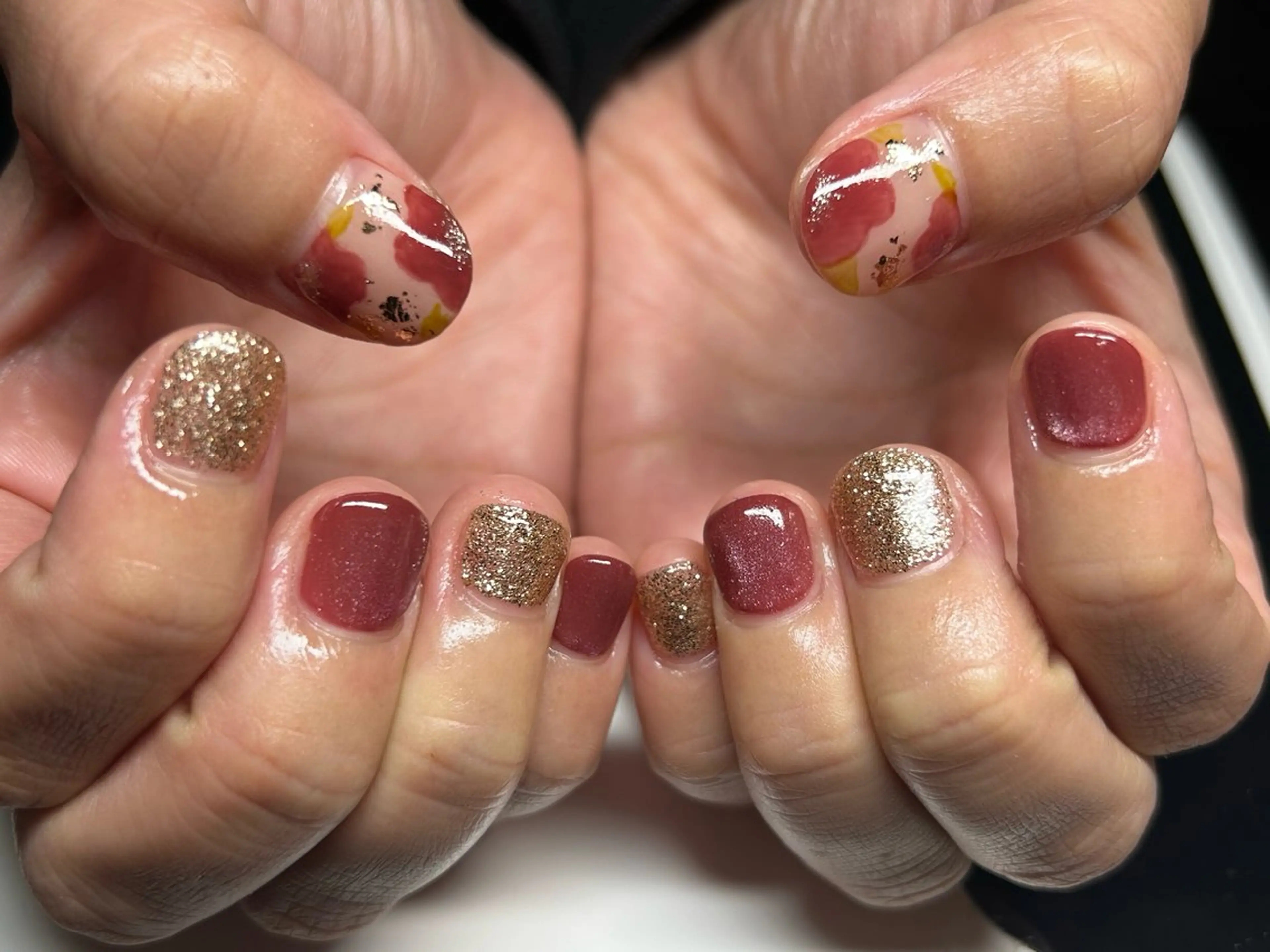 ネイル アートネイル 持ち込み ハンドネイル AMUCI NAIL Shihomiのネイルデザイン