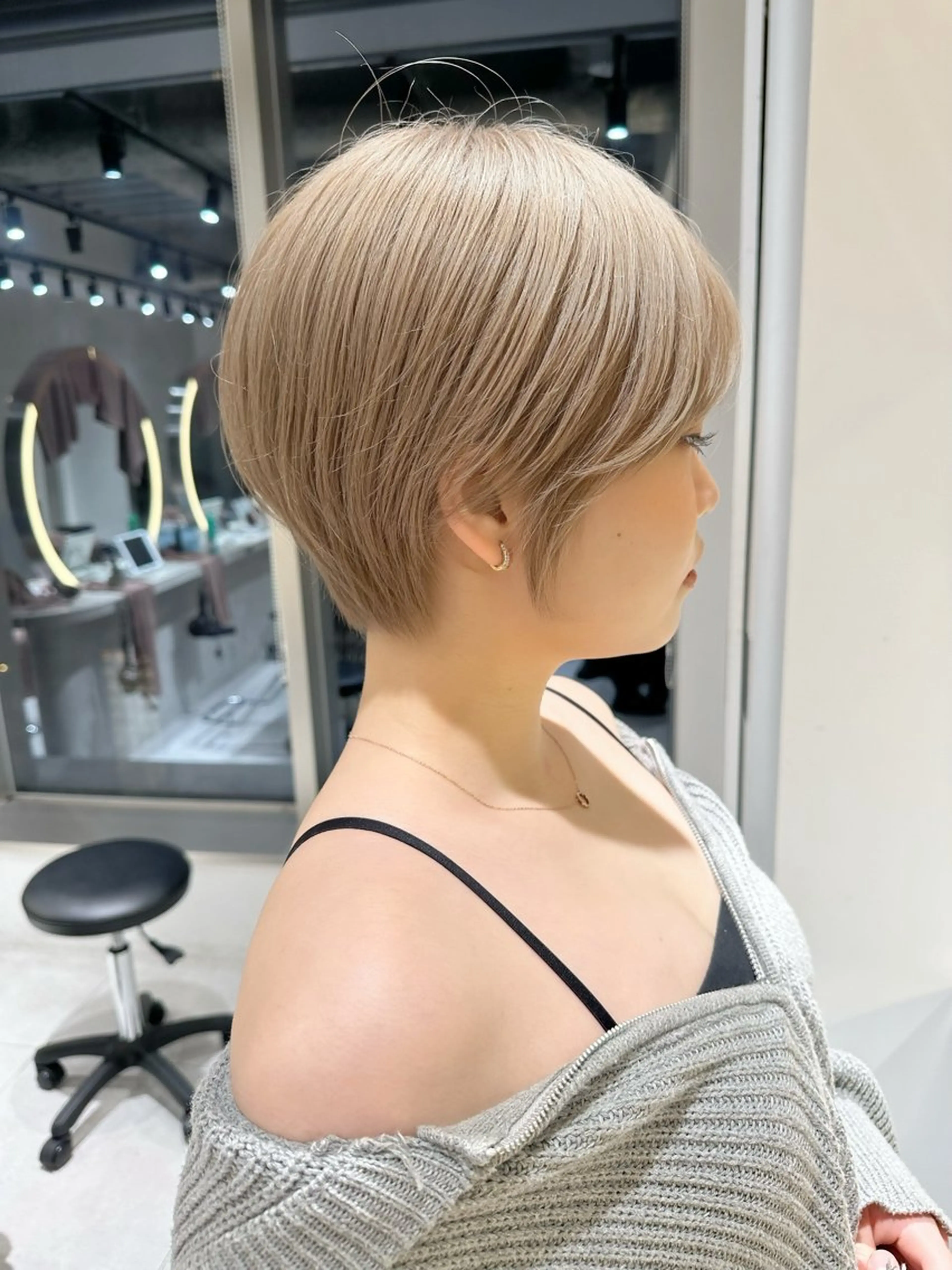 ショート カラー カット ヘアカラー ブリーチ縮毛 ショートカット/加納のヘアスタイル
