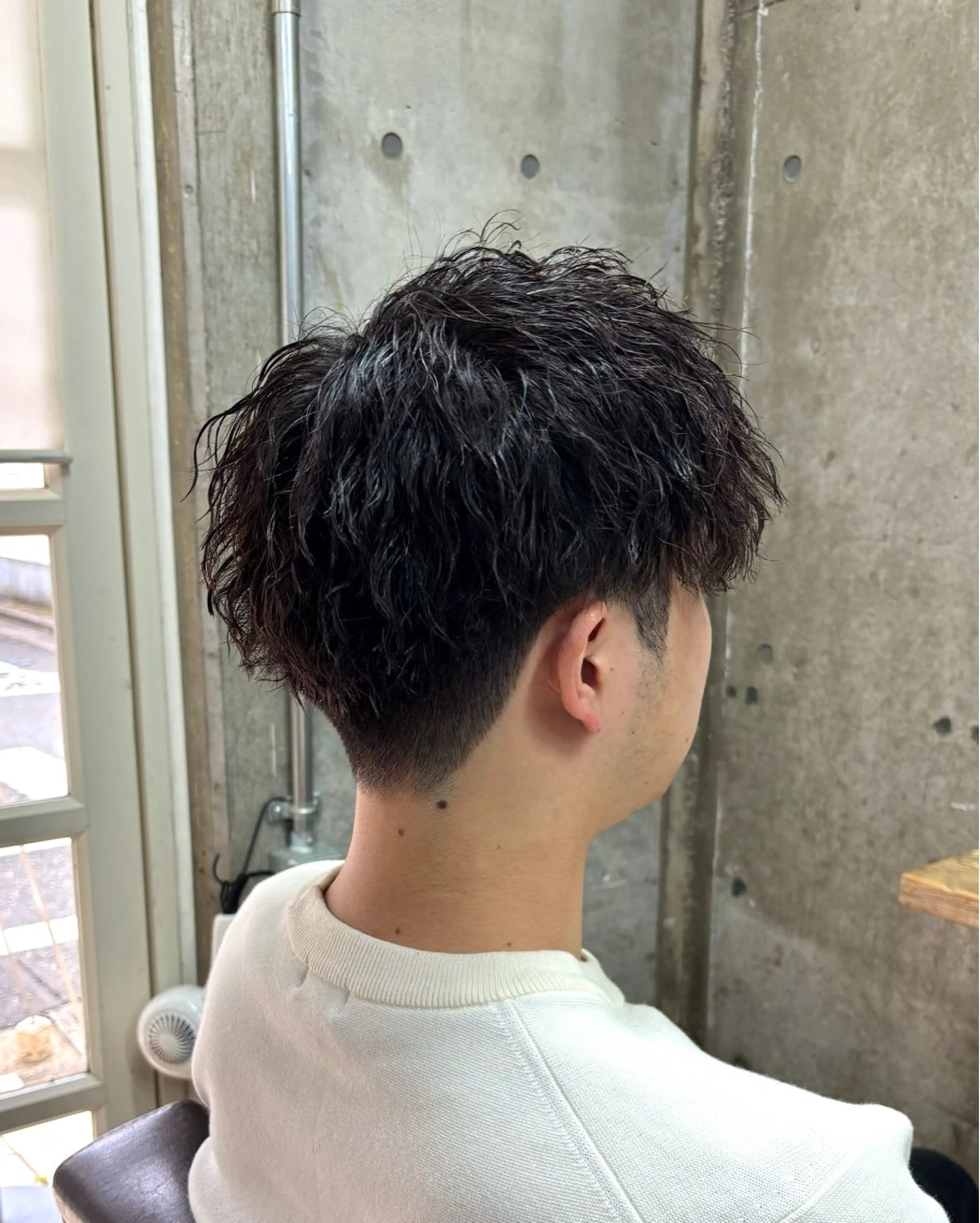 ショート パーマ メンズ メンズパーマ ツイストスパイラルパーマ スパイラルパーマ homme, famille raugh【オム・ファミーユ・ラグ】所属・【メンズ特化】パーマ /マッシュ/ヨシダのヘアスタイル