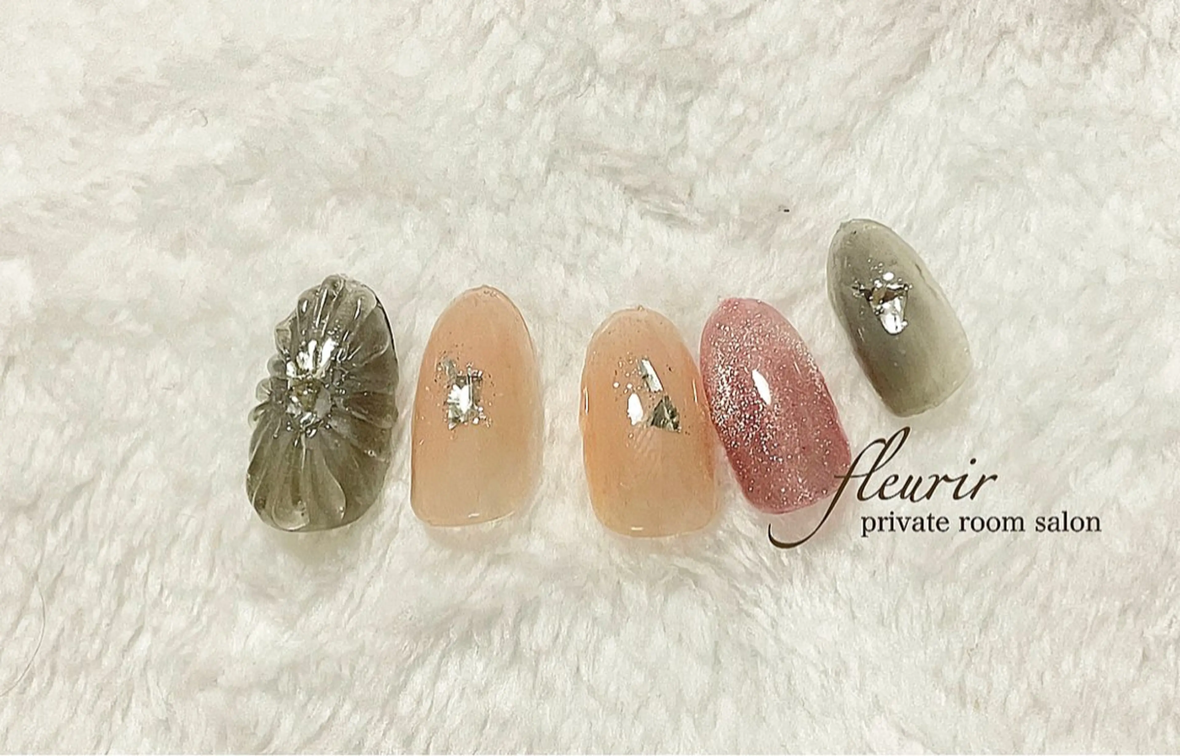 ネイル フルリール 【プライベートサロンのネイルデザイン