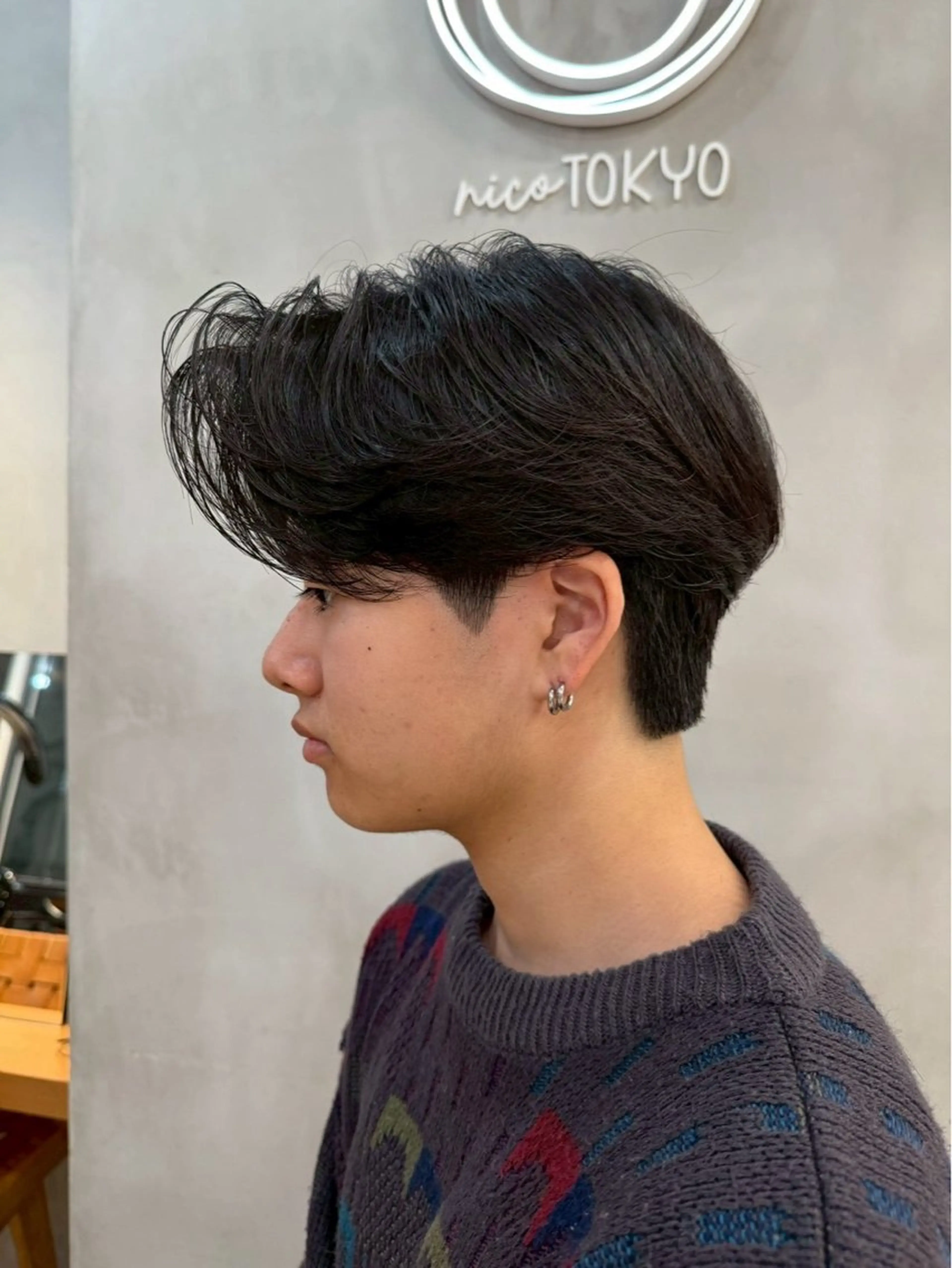 パーマ メンズ カット パーマ トリートメント ヘアセット 表参道/スパイキー ショート/SOTAのヘアスタイル