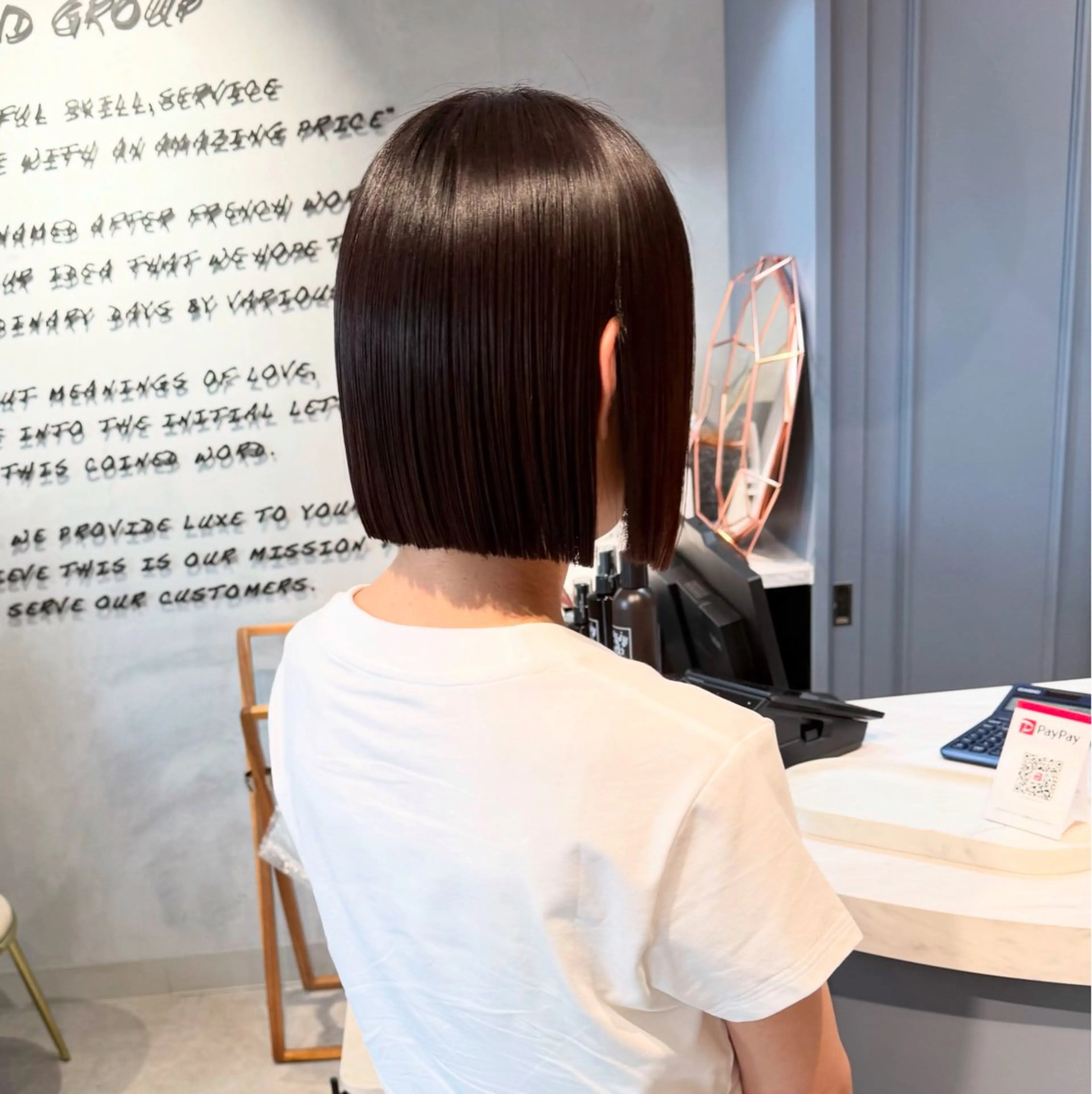 ショート カット 縮毛矯正 トリートメント レイヤー/ボブ 高嶋 優のヘアスタイル