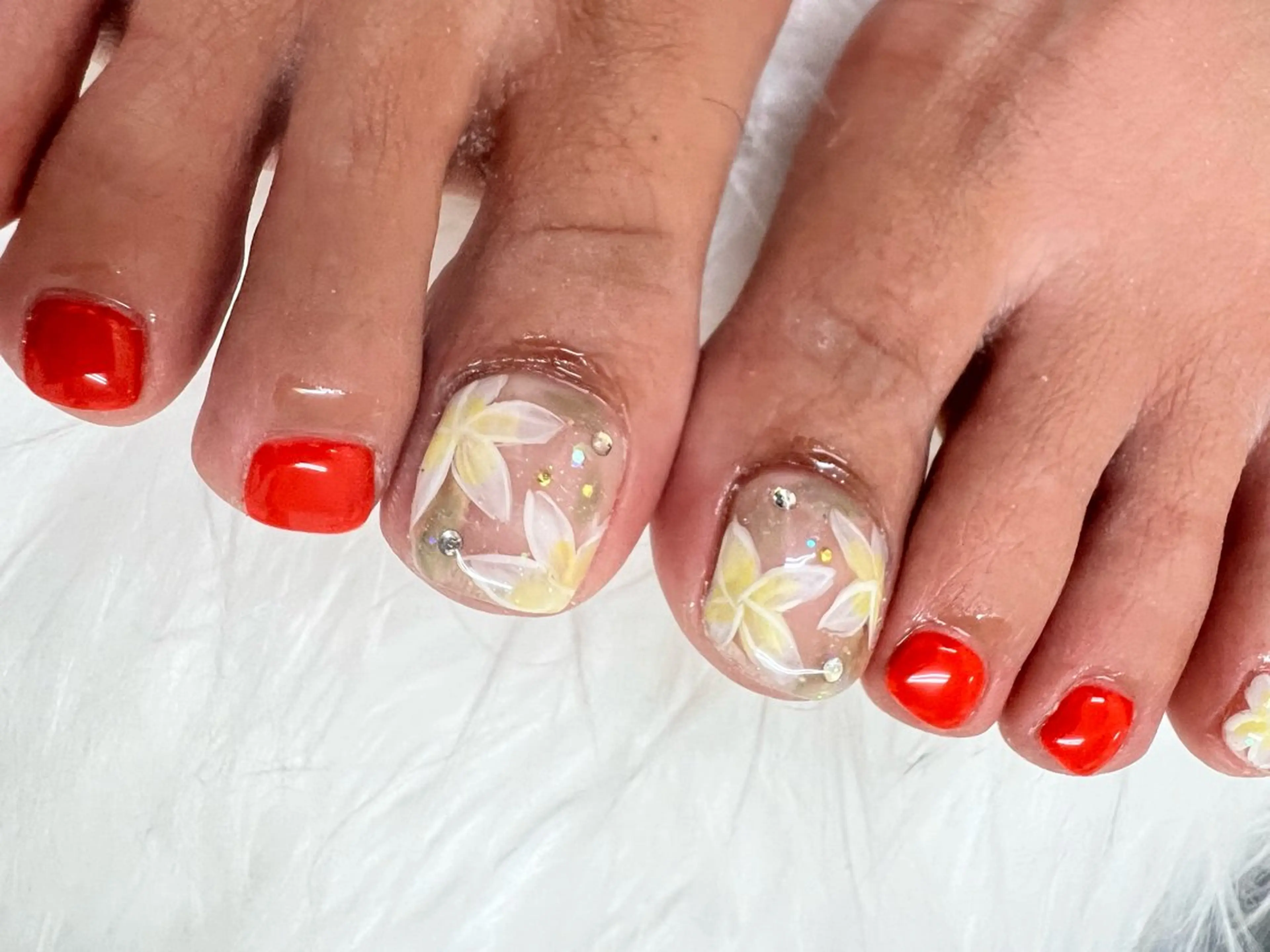 ネイル フットネイル Mana‪ ‪·͜· ❤︎‬のネイルデザイン