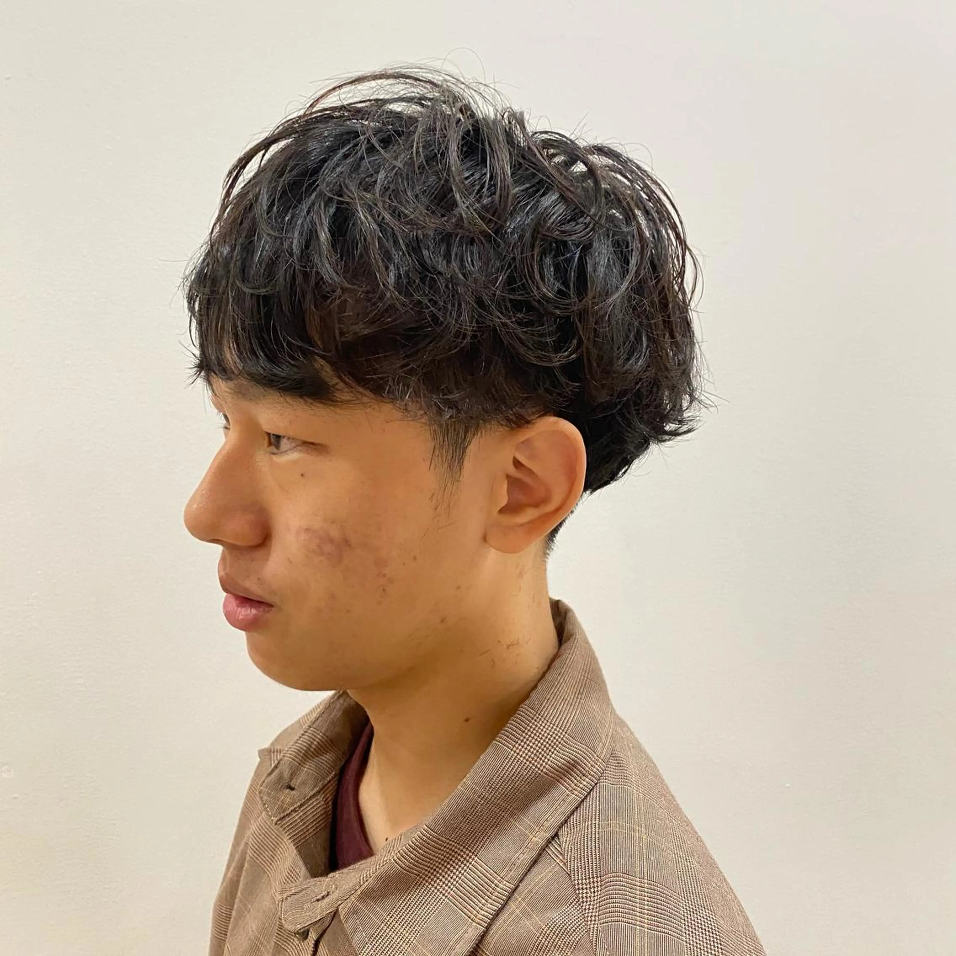 パーマ メンズ 栗田 大輝のヘアスタイル