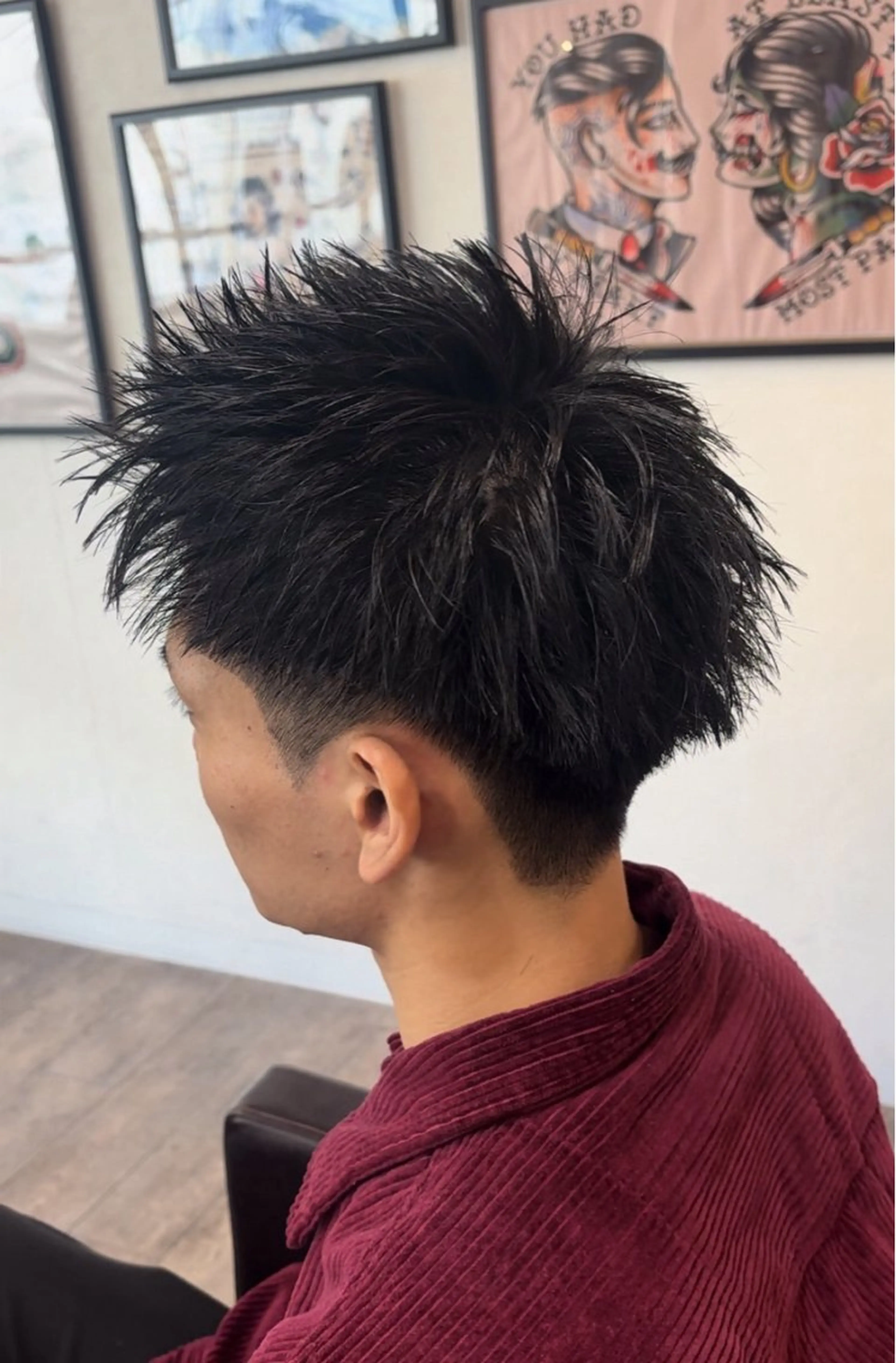 ショート メンズ スパイキーショート ショートヘア カット トリートメント 梅垣 紗英のヘアスタイル