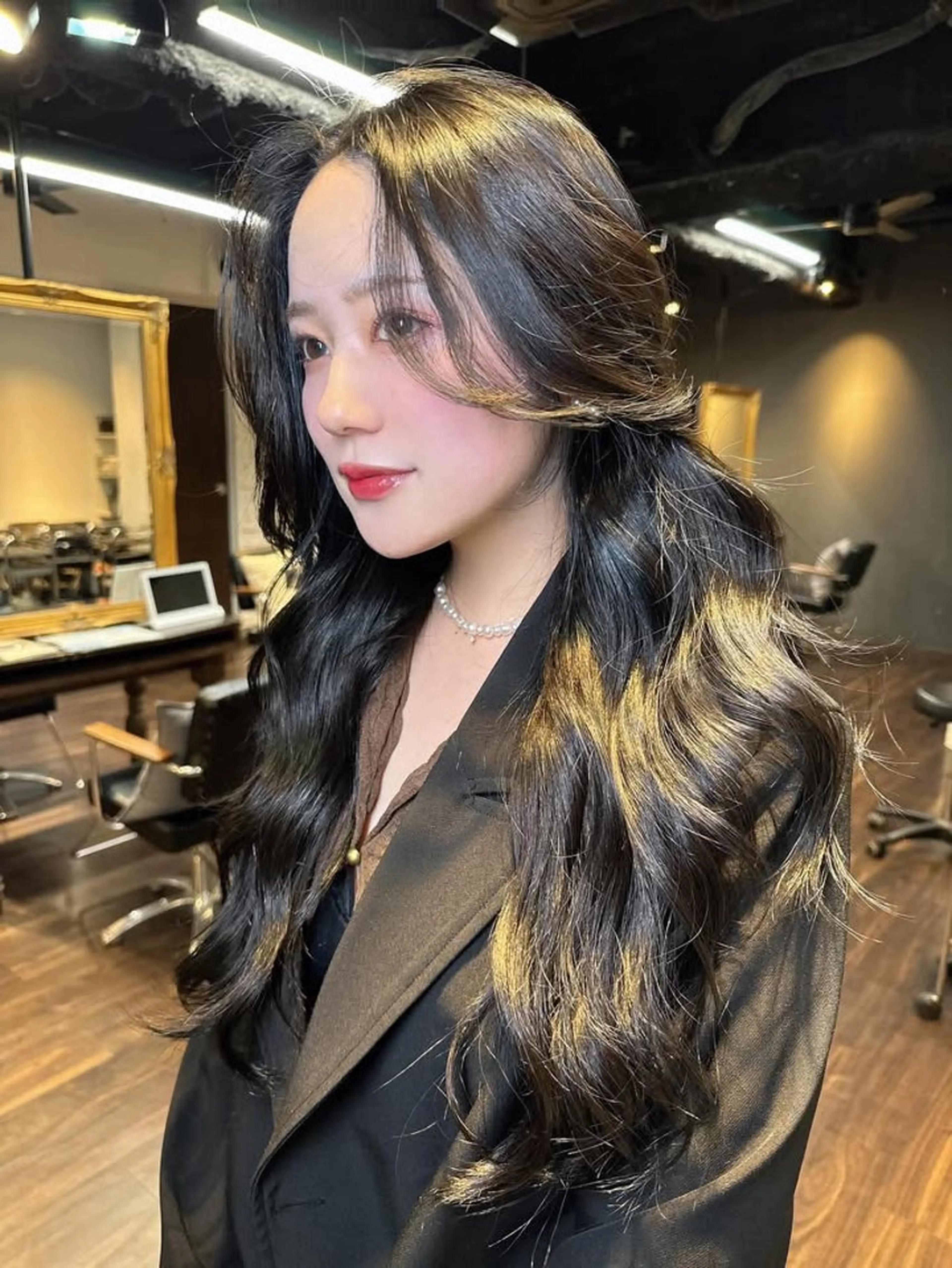 ロング カラー カット ヘアカラー トリートメント ワンホン/エクステ ケラチン/Kaitoのヘアスタイル