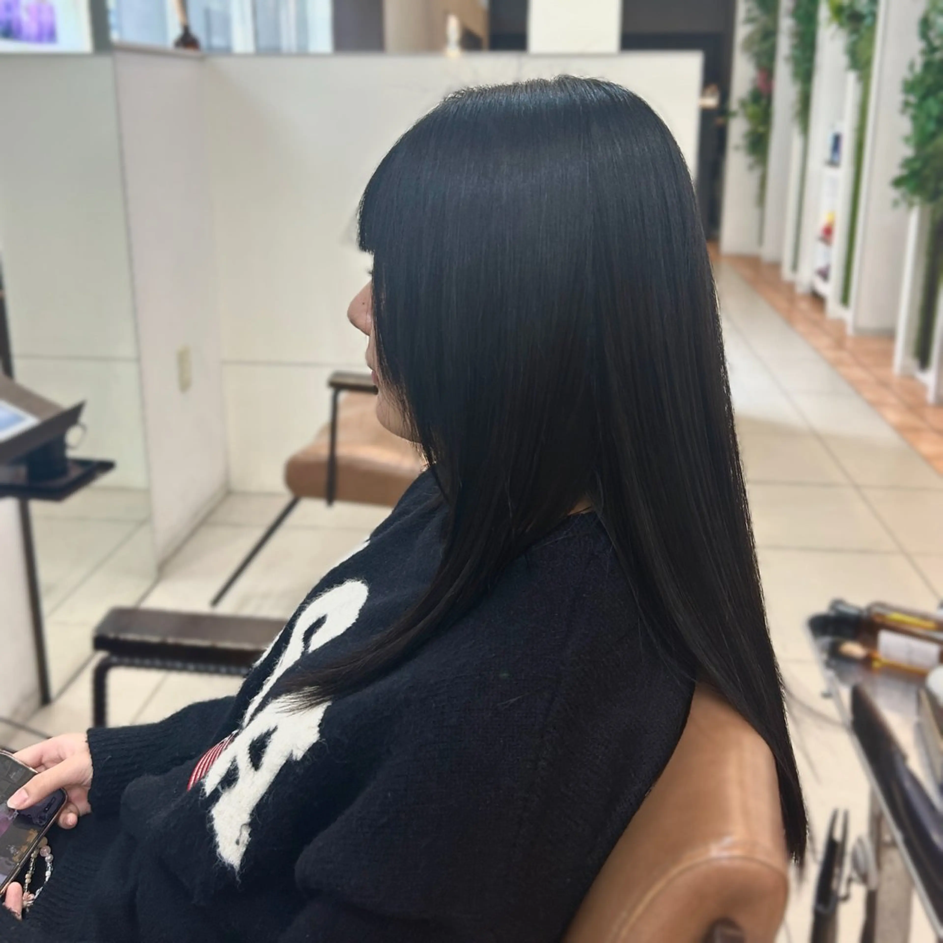 セミロング トリートメント 栄 こずえのヘアスタイル