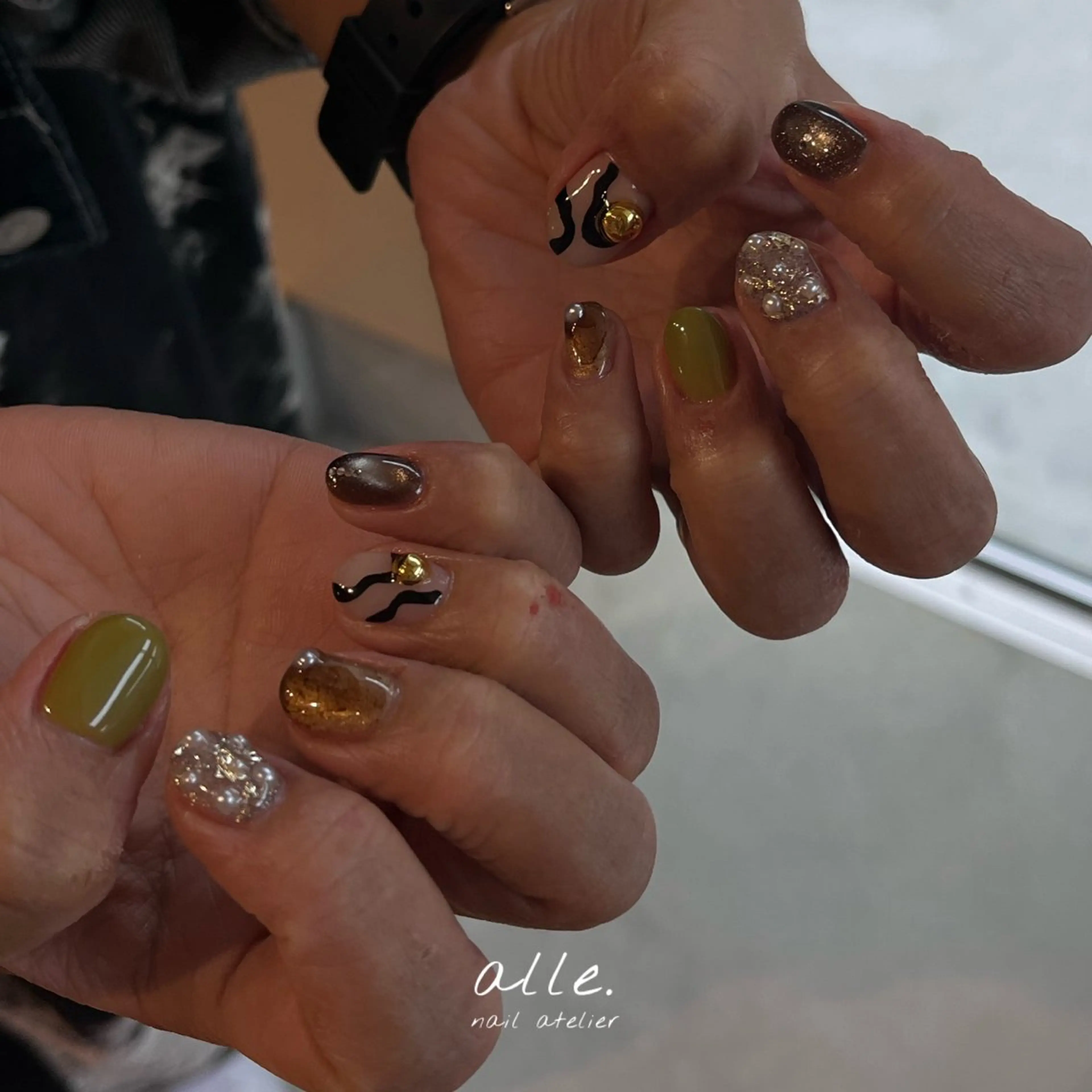 ネイル ハンドネイル atelier alle.のネイルデザイン