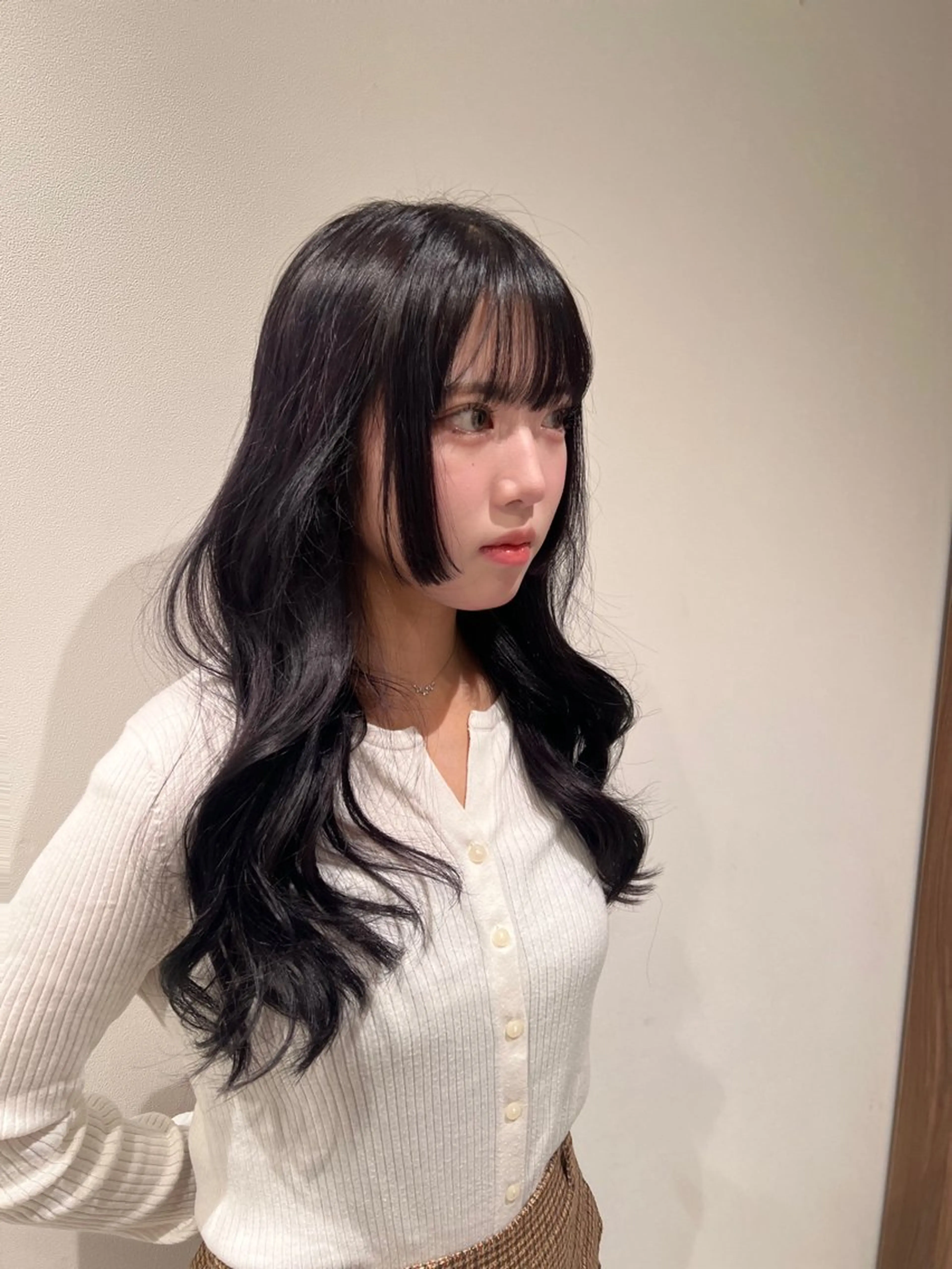 ロング カラー カット ヘアカラー トリートメント 🩷渋谷/韓国/レイ ヤー/透明感Sayaのヘアスタイル