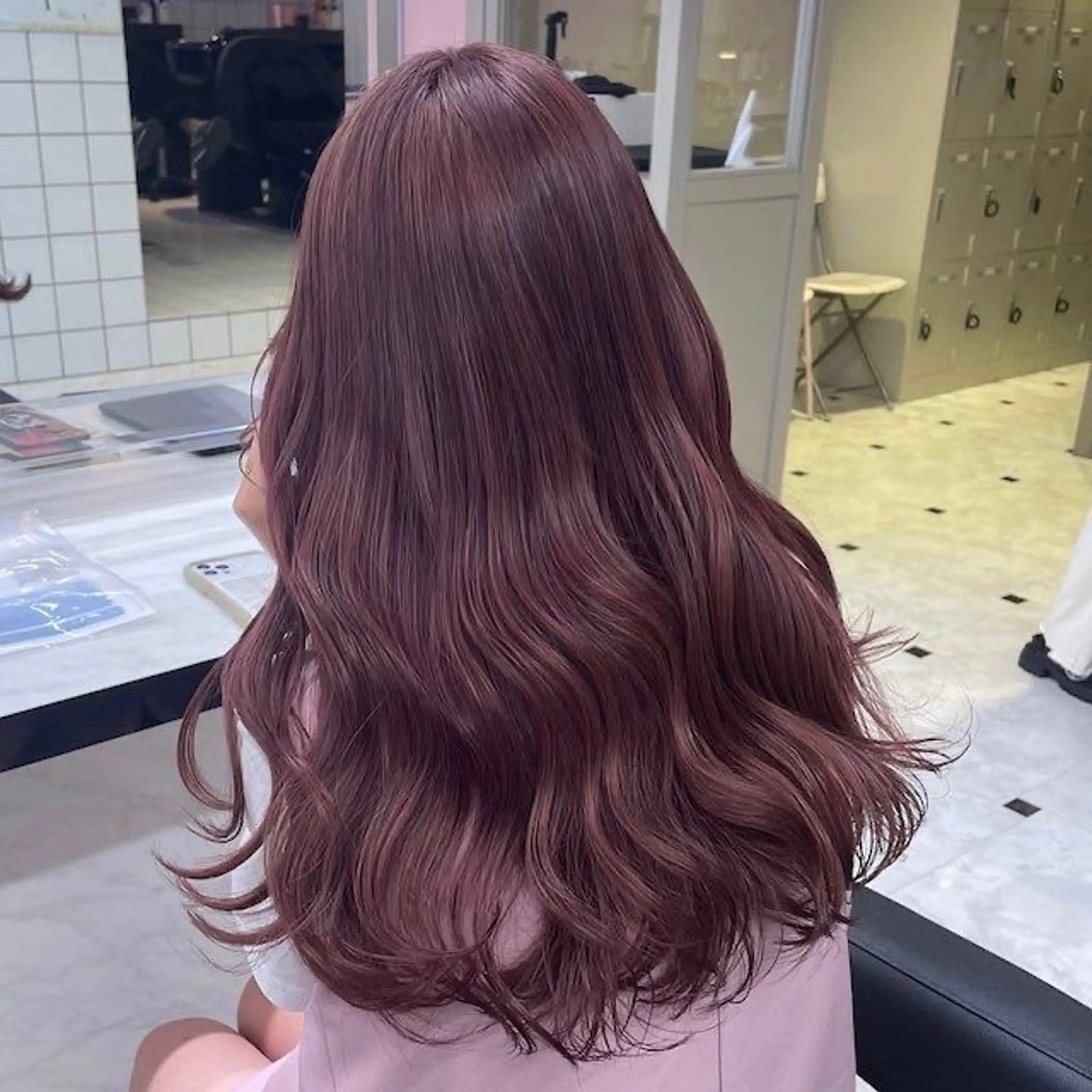 ロング カラー ヘアアレンジ 🫧モテる💗ダメー ジレスハイトーン🫧のヘアスタイル