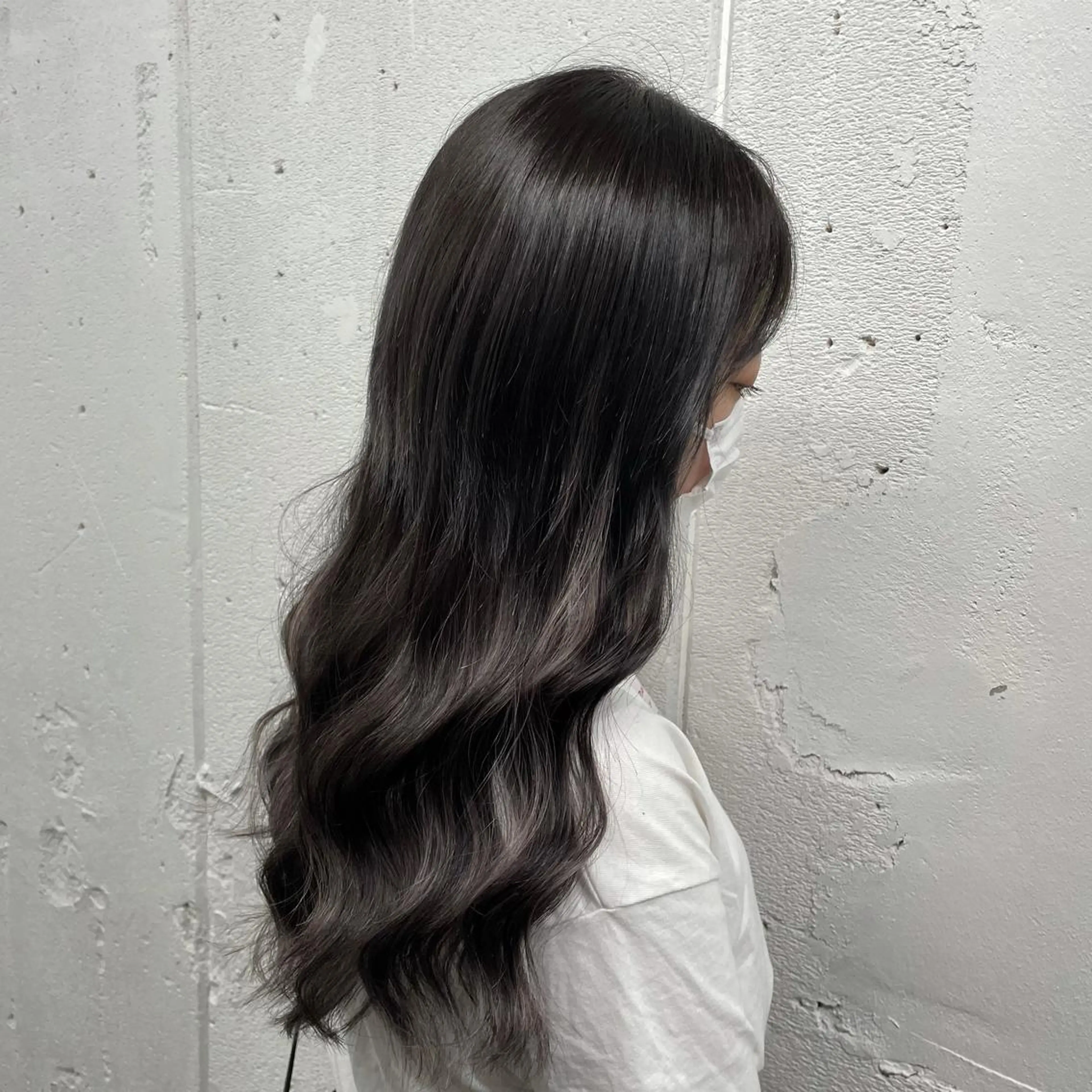 ロング カラー シールエクステ バレイヤージュ ミストバング ダブルカラー  フェイスフレーミング ヘアカラー エクステ 🧡艶髪ちゅるん髪 🫧🧡YUKI❄️のヘアスタイル