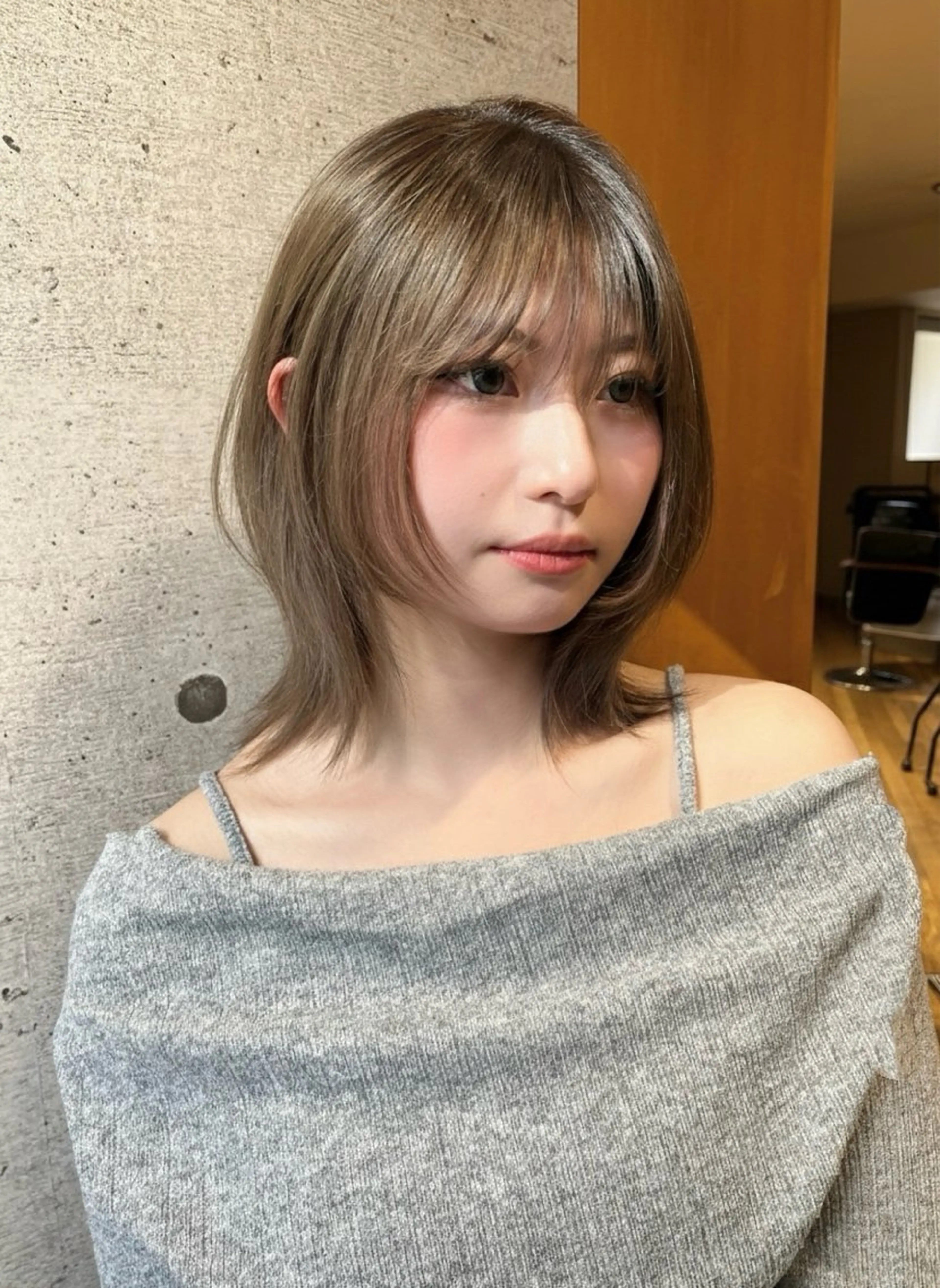 【カットモデル】レディース限定🎀レイヤー／ボブ/切りっぱなし🫧の写真