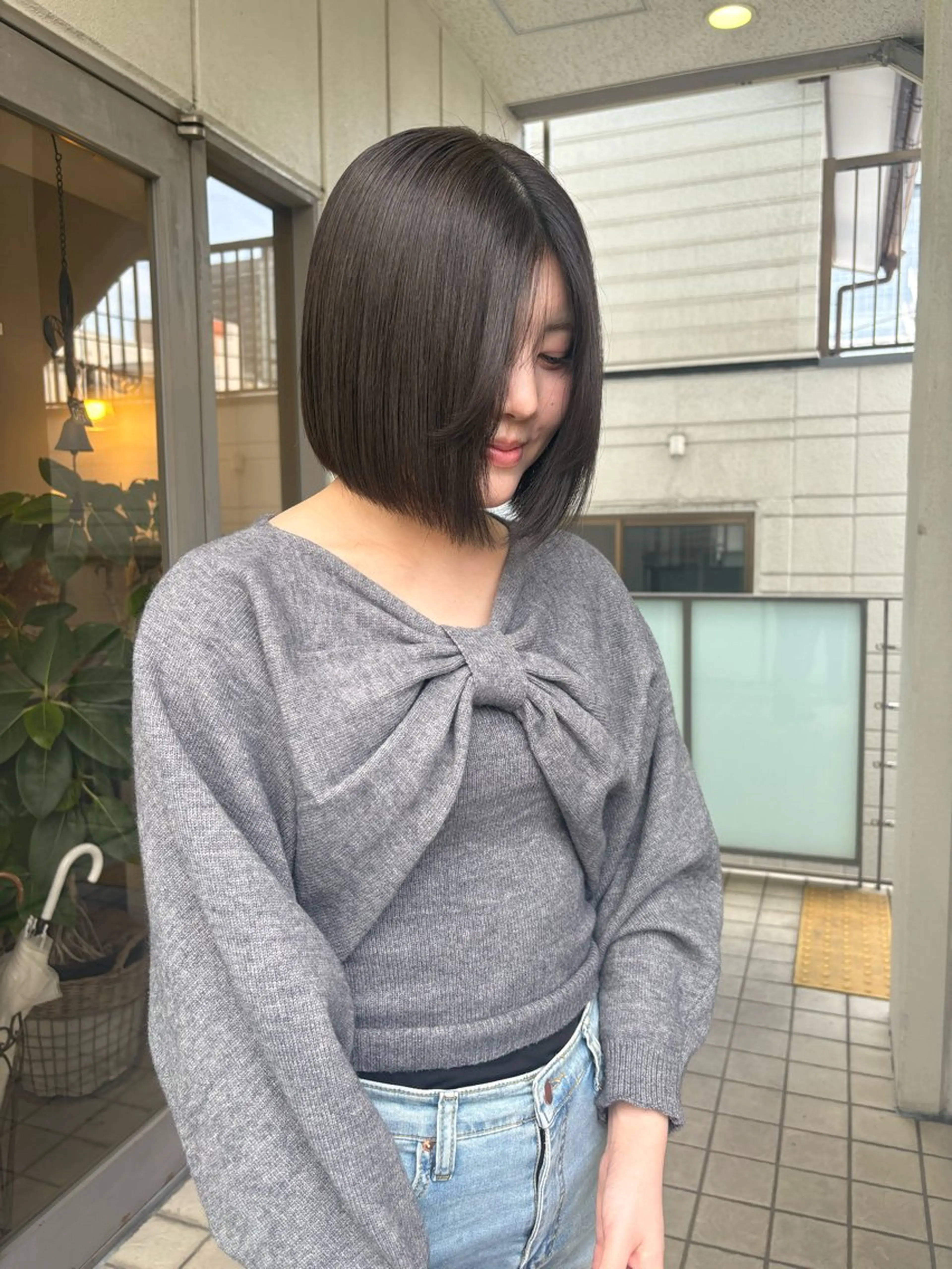 ミディアム カラー カット ヘアカラー ichika/福岡 /透明感カラー🤎のヘアスタイル