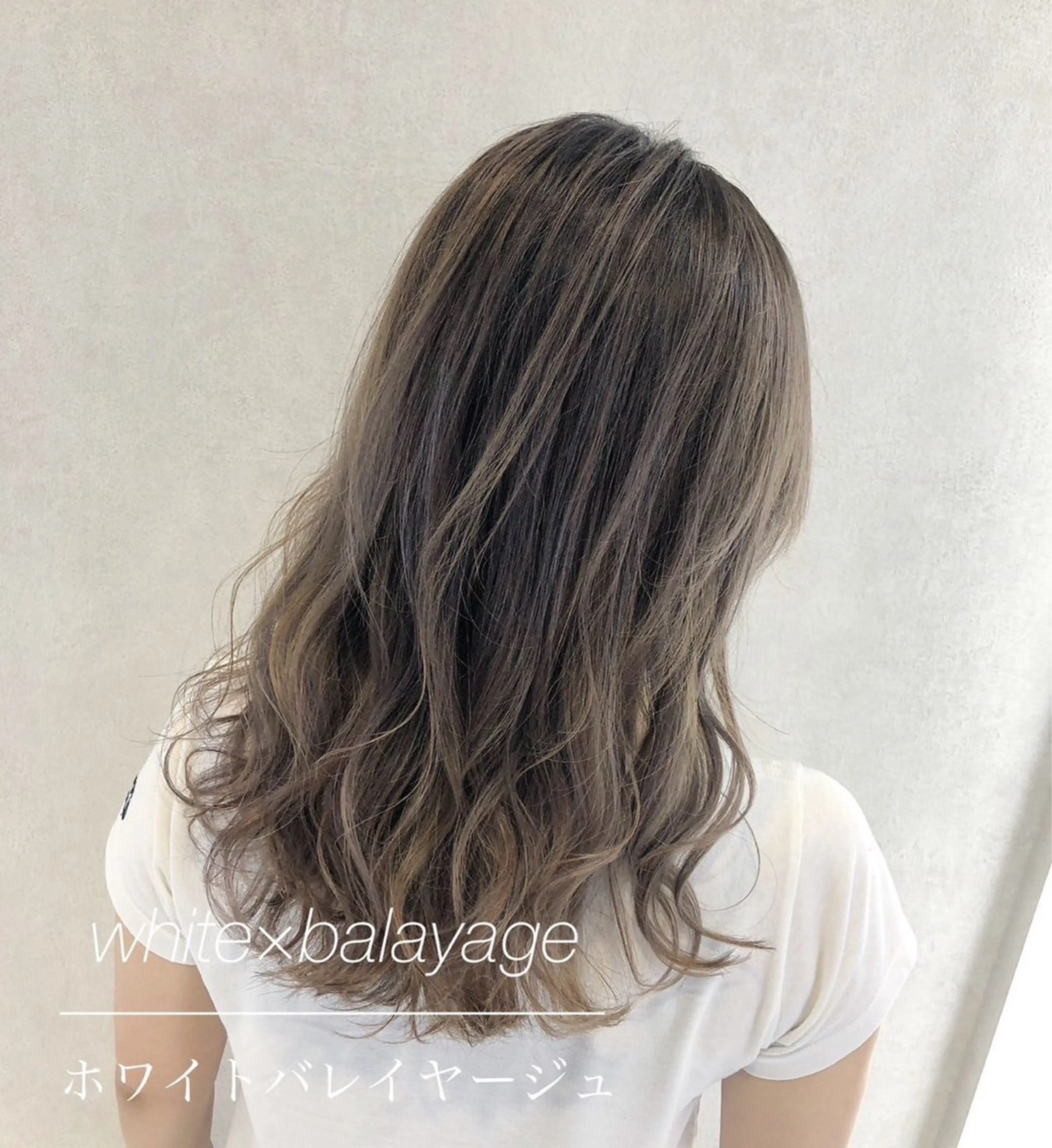 セミロング カラー バレイヤージュ ハイトーンカラー エクステ レイヤーカット 代表/七瀬/ギャル/ シールエクステ/渋谷のヘアスタイル