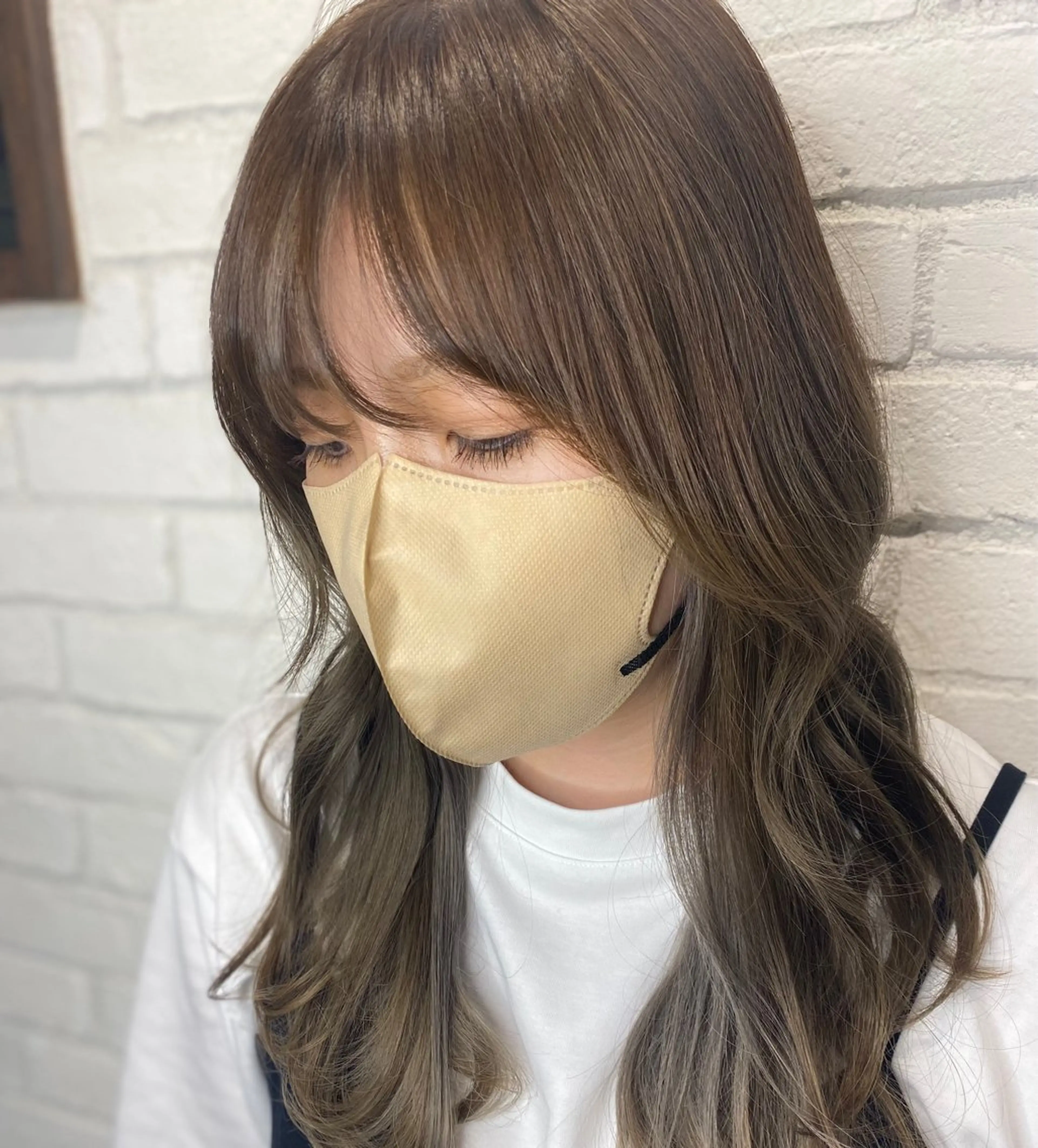 セミロング カット ヘアセット 大里 拓馬のヘアスタイル