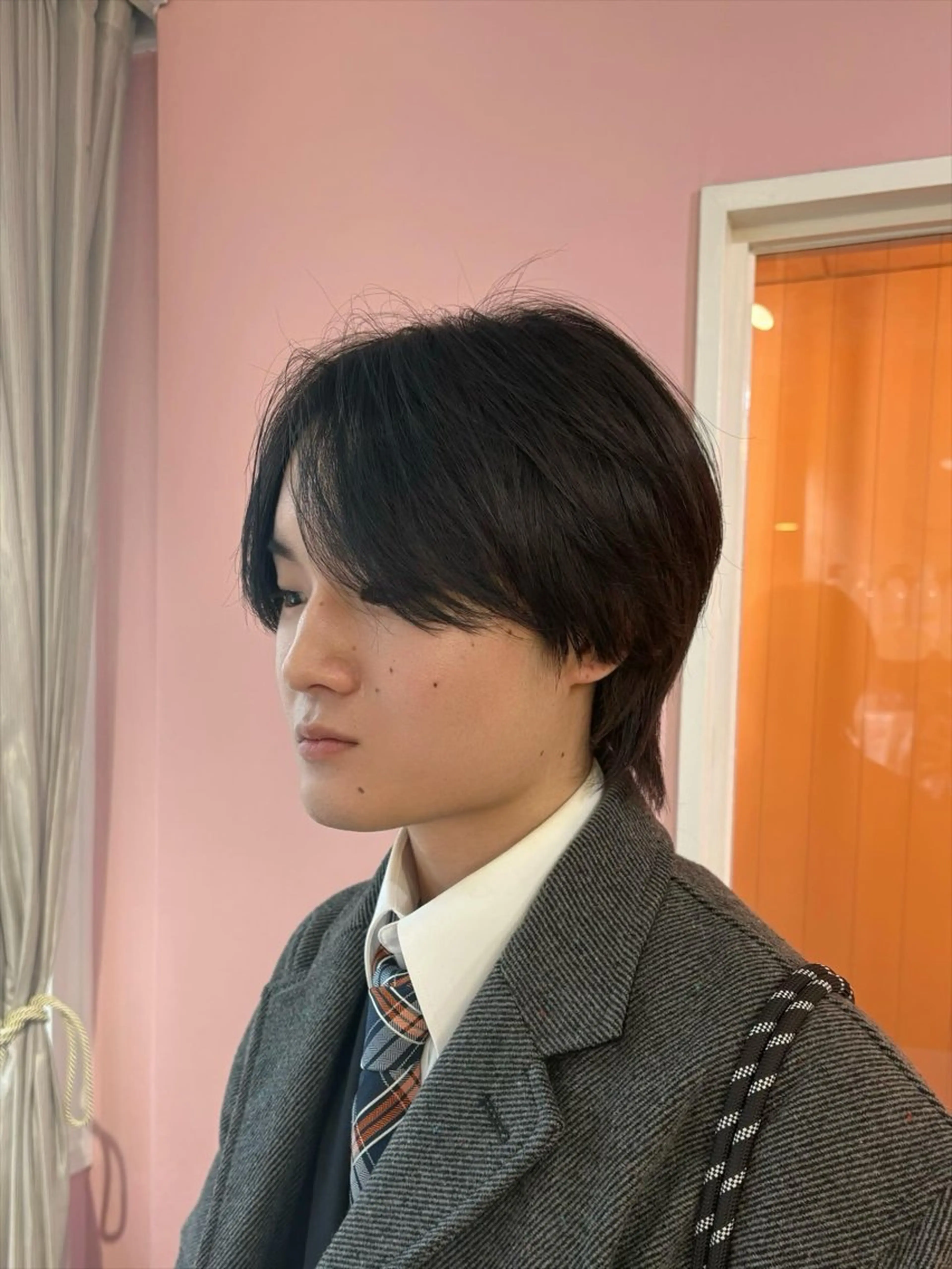 ミディアム メンズ カット 津村 慶のヘアスタイル