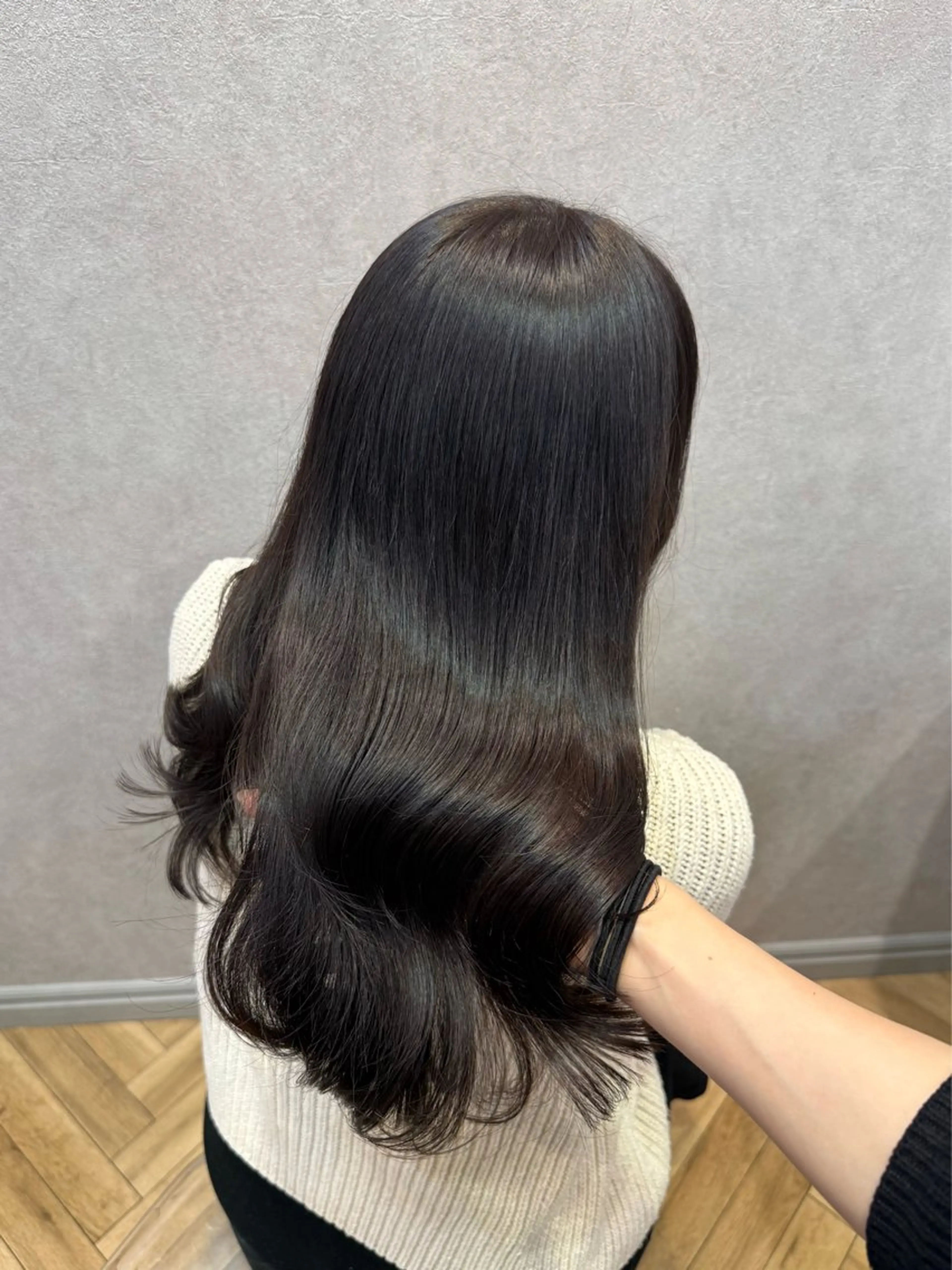 セミロング 韓国風ヘア 韓国ヘア/艶髪/ 透明感カラー/つぐみのヘアスタイル