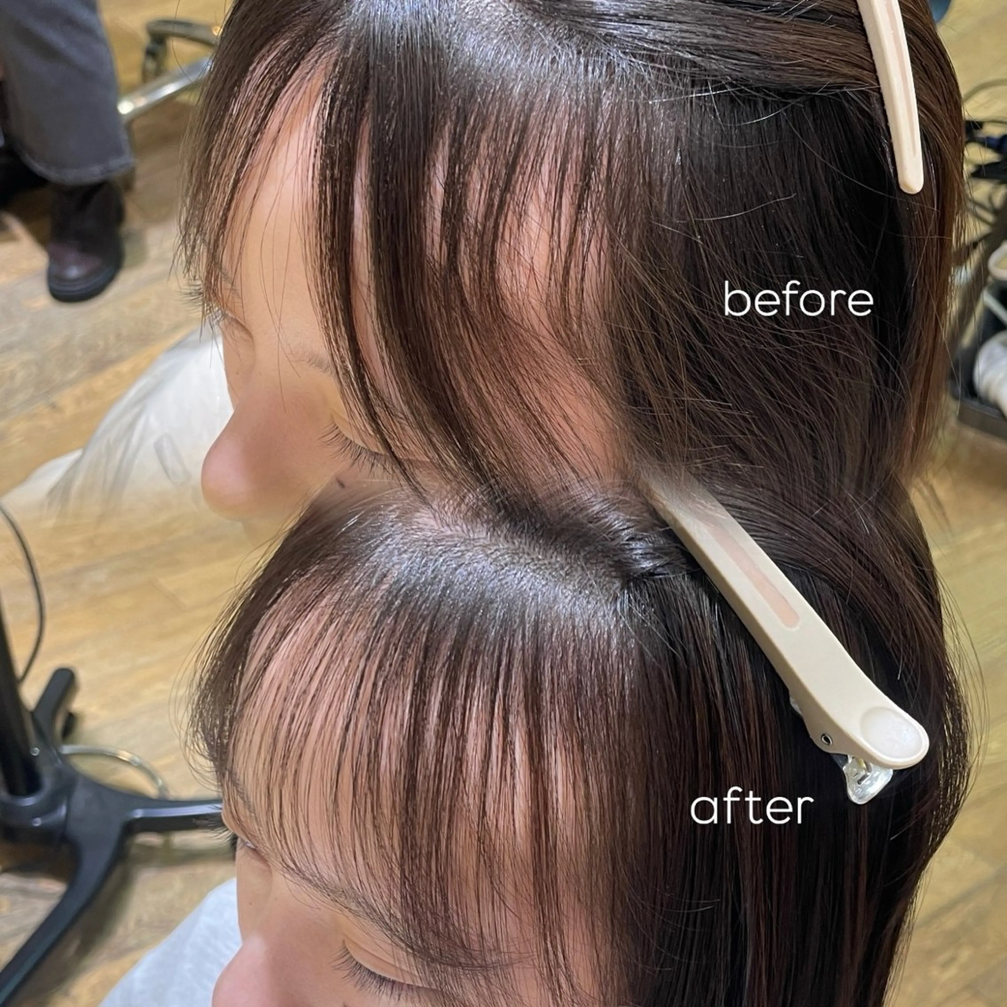 セミロング パーマ パーマ 縮毛矯正 縮毛矯正/レイヤー 🌙児玉光瑠のヘアスタイル