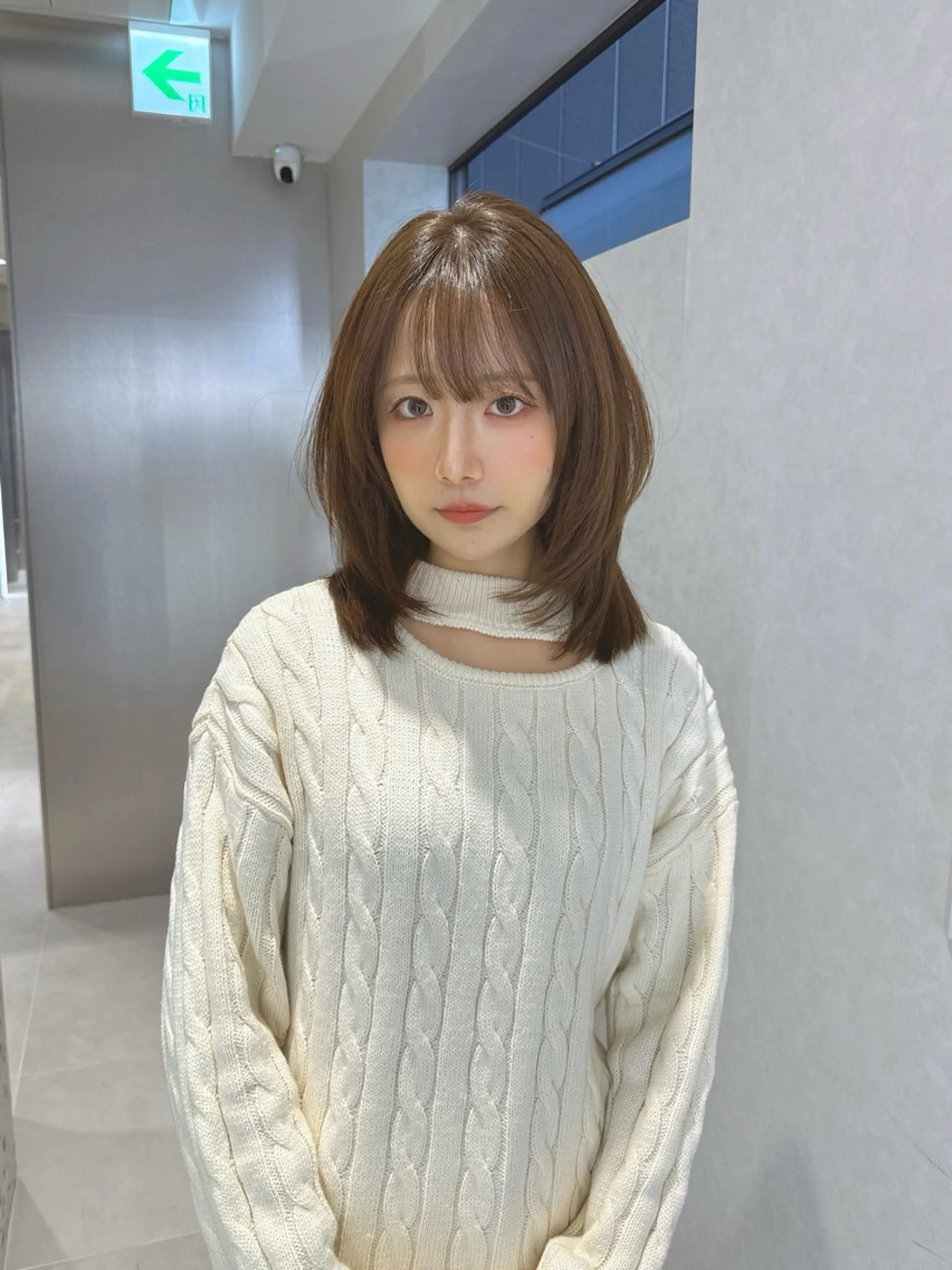 ミディアム カラー カット ヘアカラー トリートメント 矢野 晃平のヘアスタイル