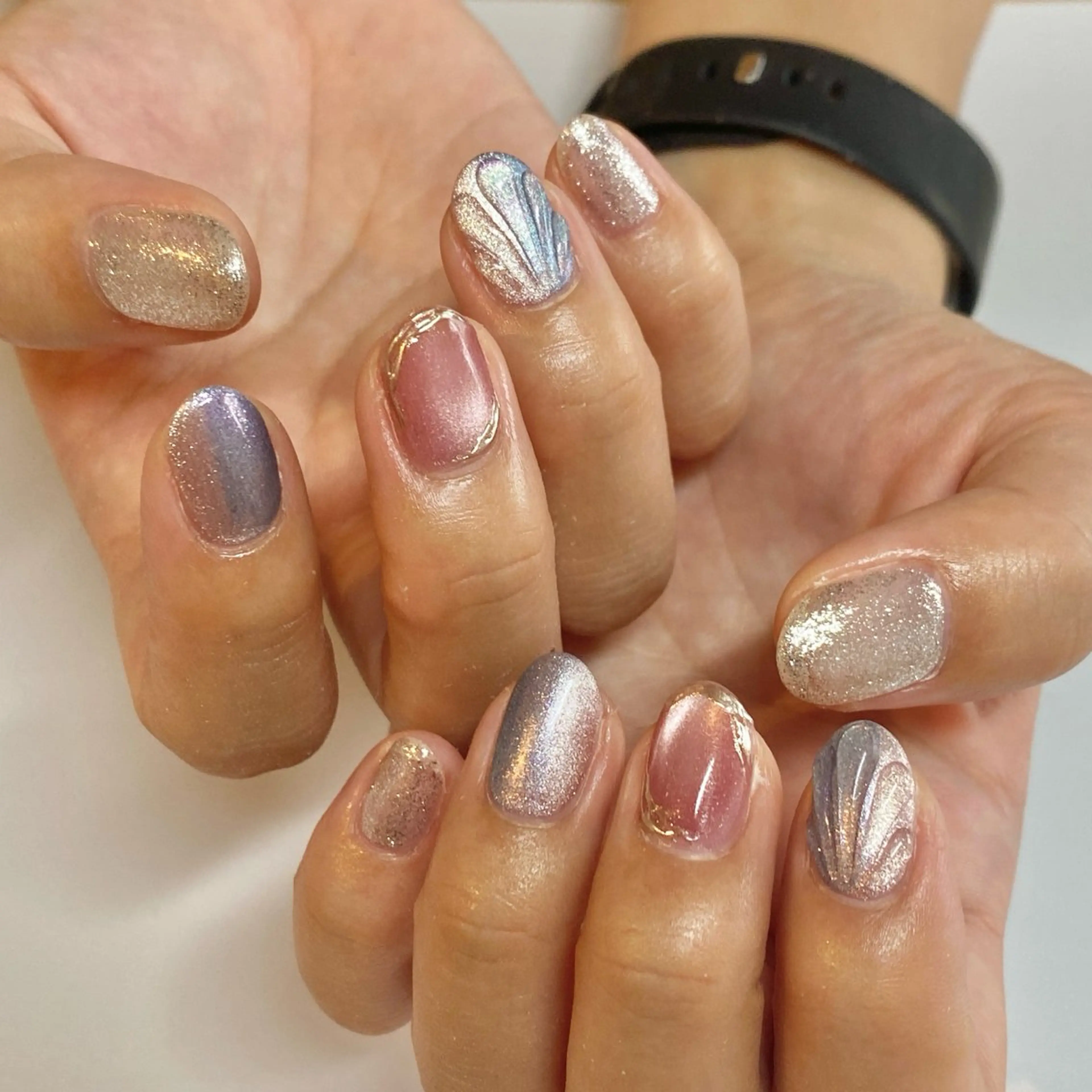 ネイル マグネットネイル 夏ネイル Loca.nails Kasumiのネイルデザイン