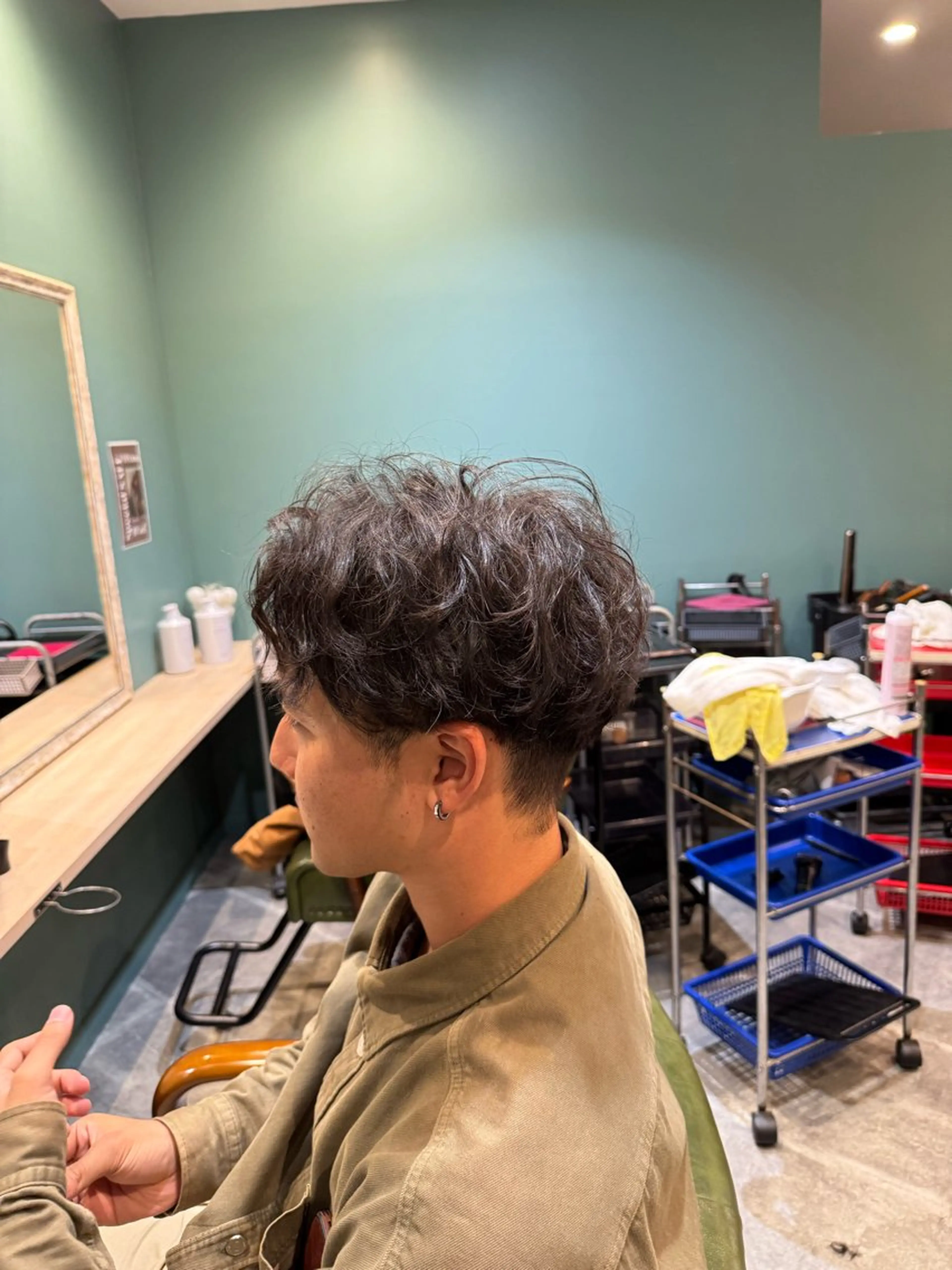 メンズ カット パーマ 福田 聖のヘアスタイル