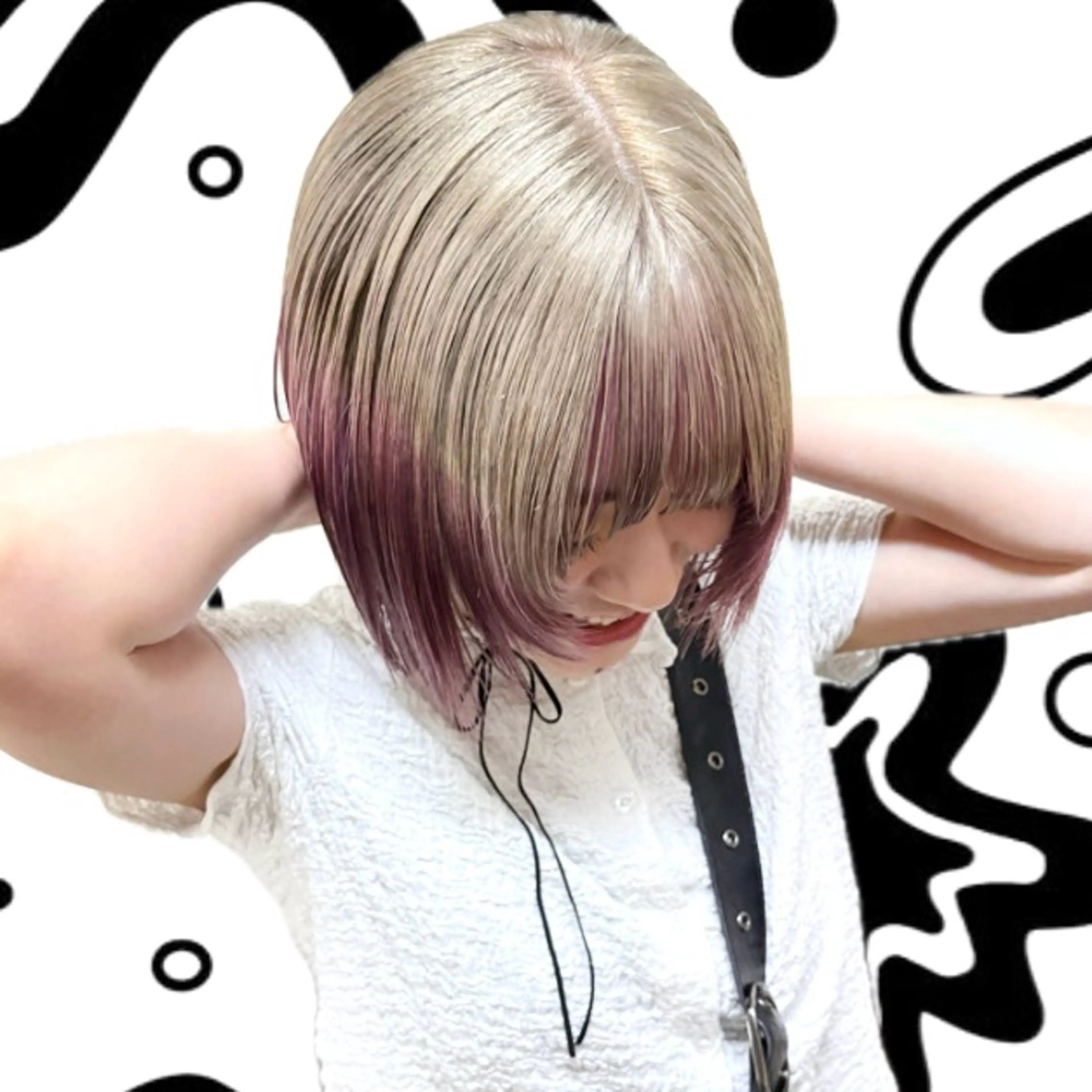 ショート カラー ヘアカラー トリートメント Rena✴︎トレンド ×スタンダードMIXのヘアスタイル