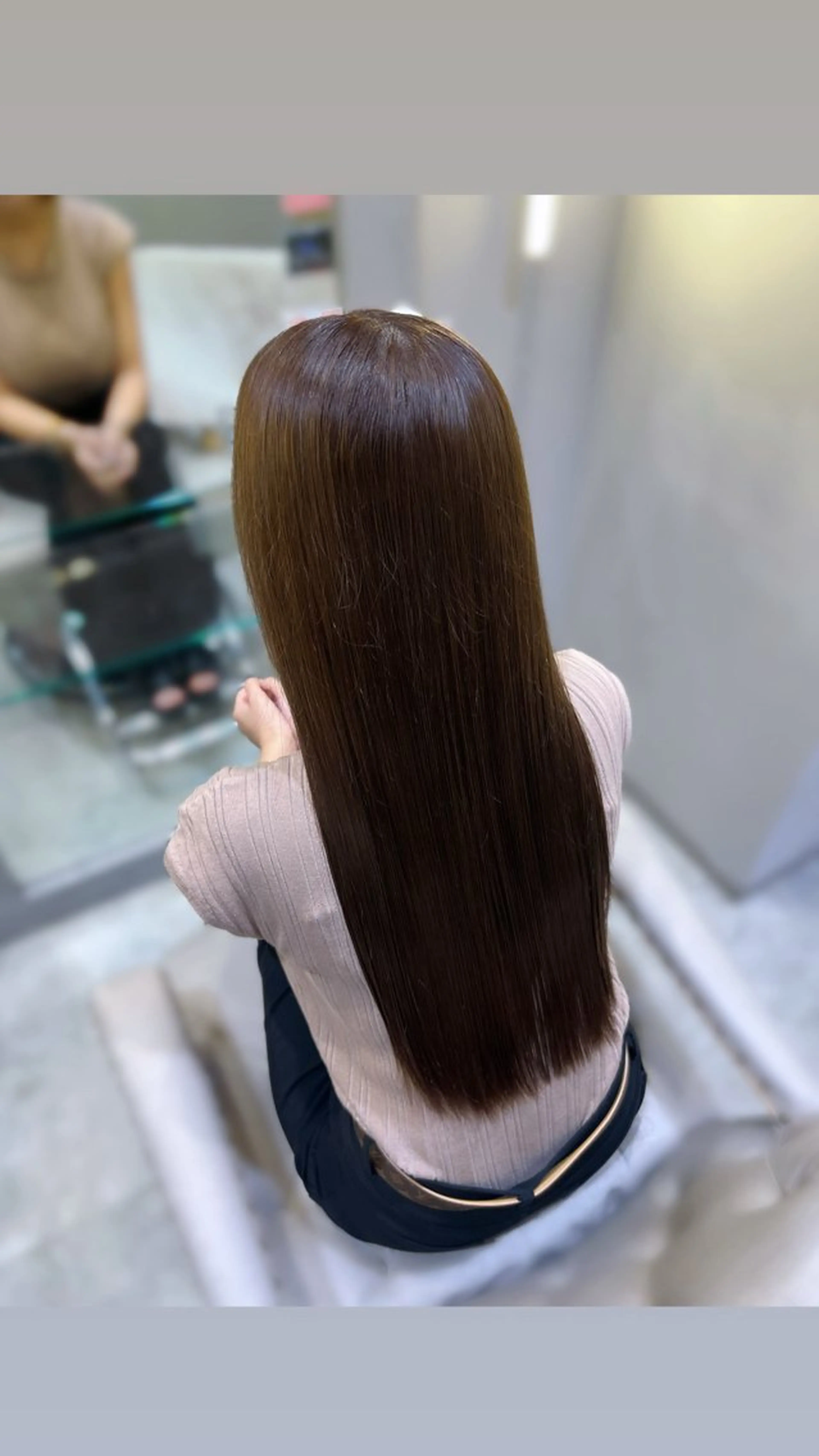 コスメストレート(全頭)🎀🤍(髪の毛の負担を最小限に抑えたストレートパーマ)の写真