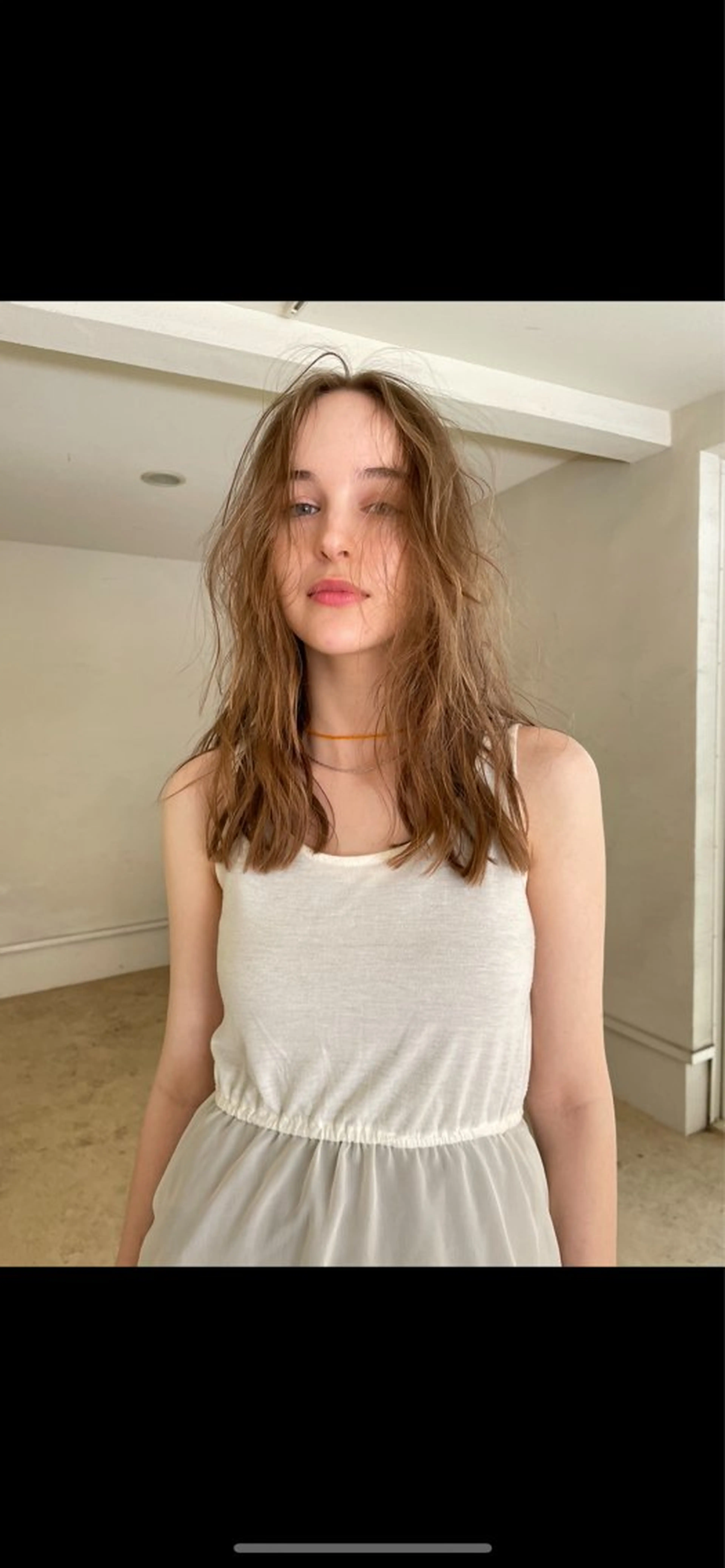 セミロング 外国人風カラー ハイライト 森田 博樹のヘアスタイル