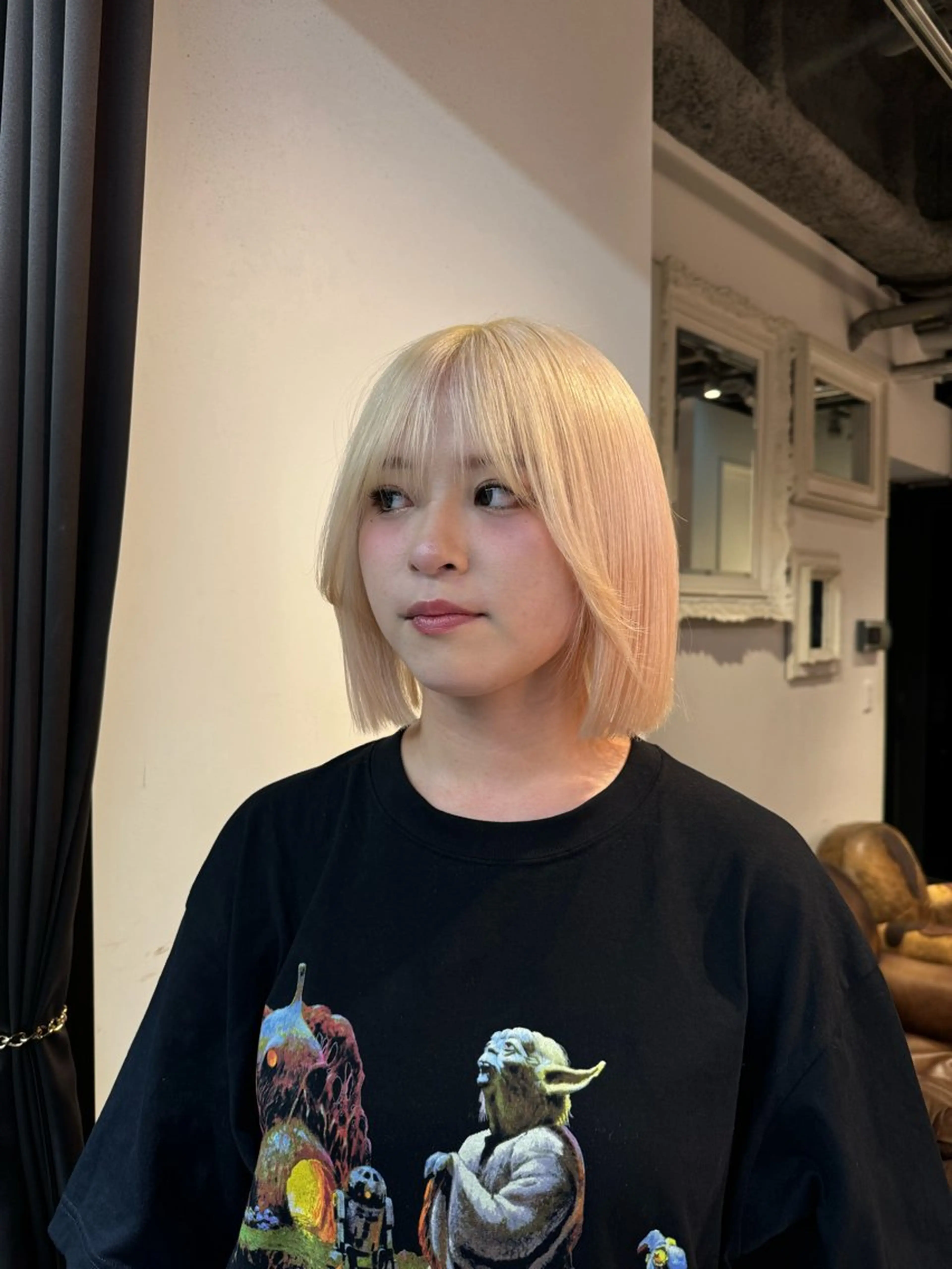 ミディアムダブルカラー&カットの写真