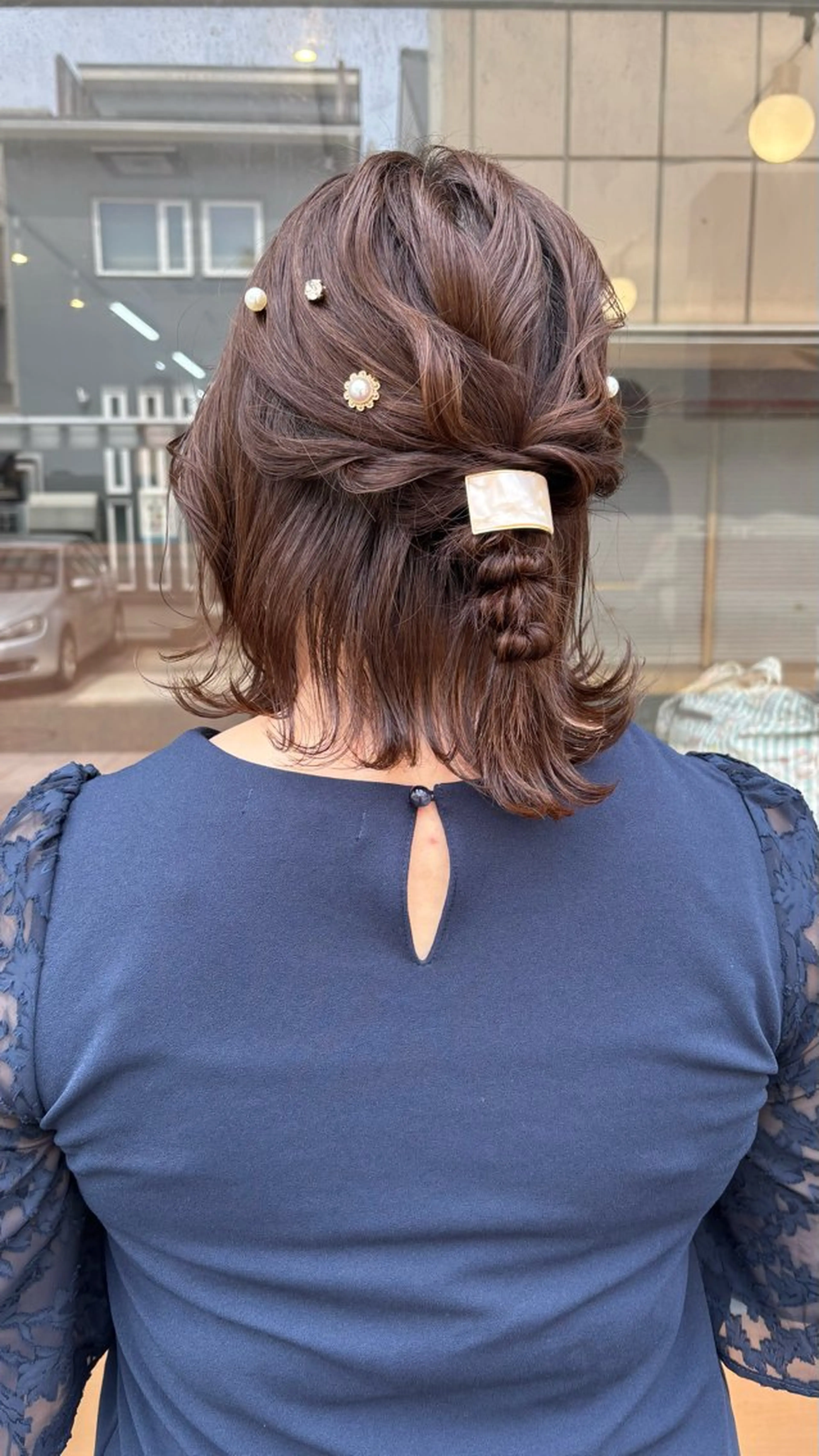 ミディアム ヘアセット 🌈トップデザイナー 金沢駅近nanamiのヘアスタイル