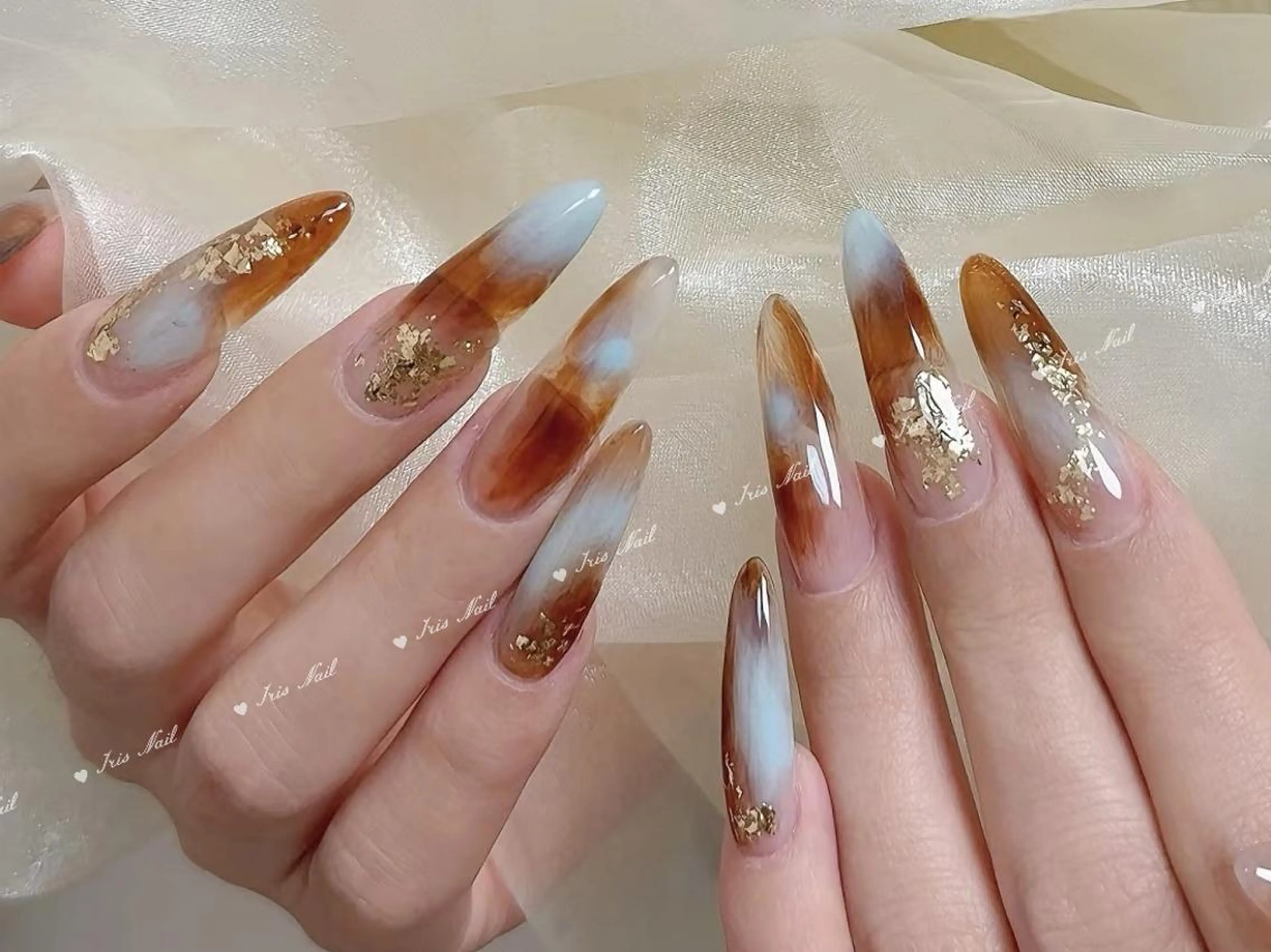 ネイル ニュアンスネイル ハンドネイル ハンドケア 🍒IRIS Nail🌸のネイルデザイン