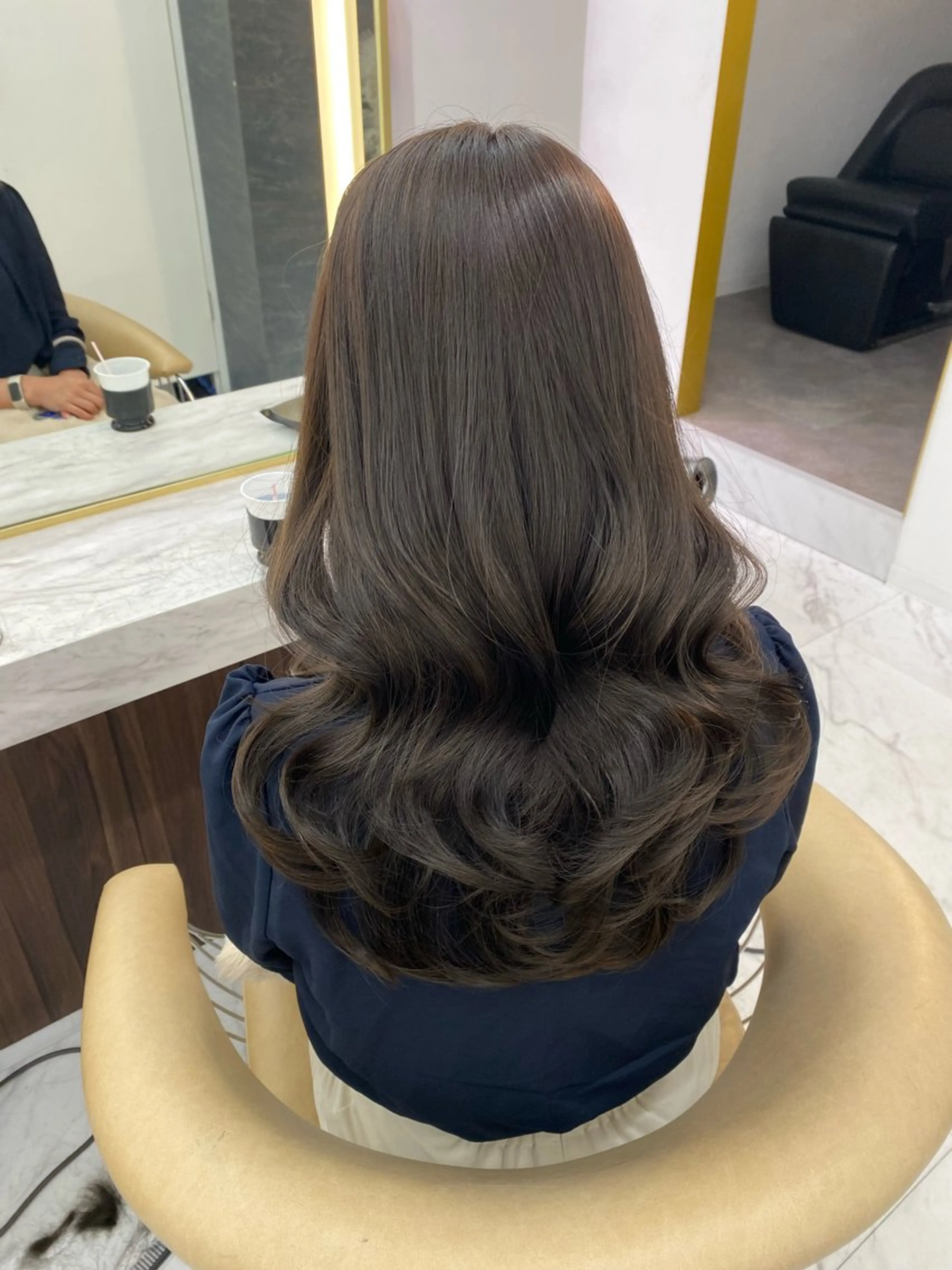 ロング カラー 透明感カラー 古川 美羽のヘアスタイル