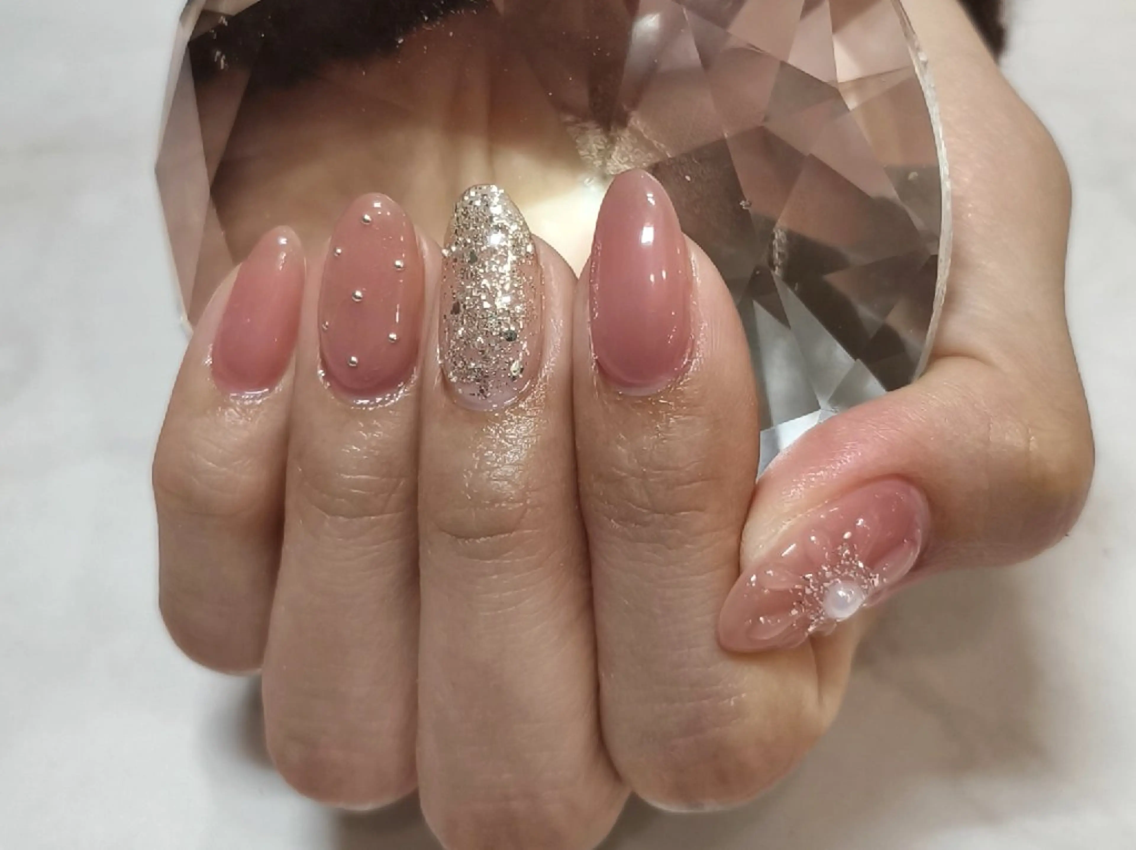 ネイル アートネイル クリアネイル ぷっくりネイル salon Noirのネイルデザイン