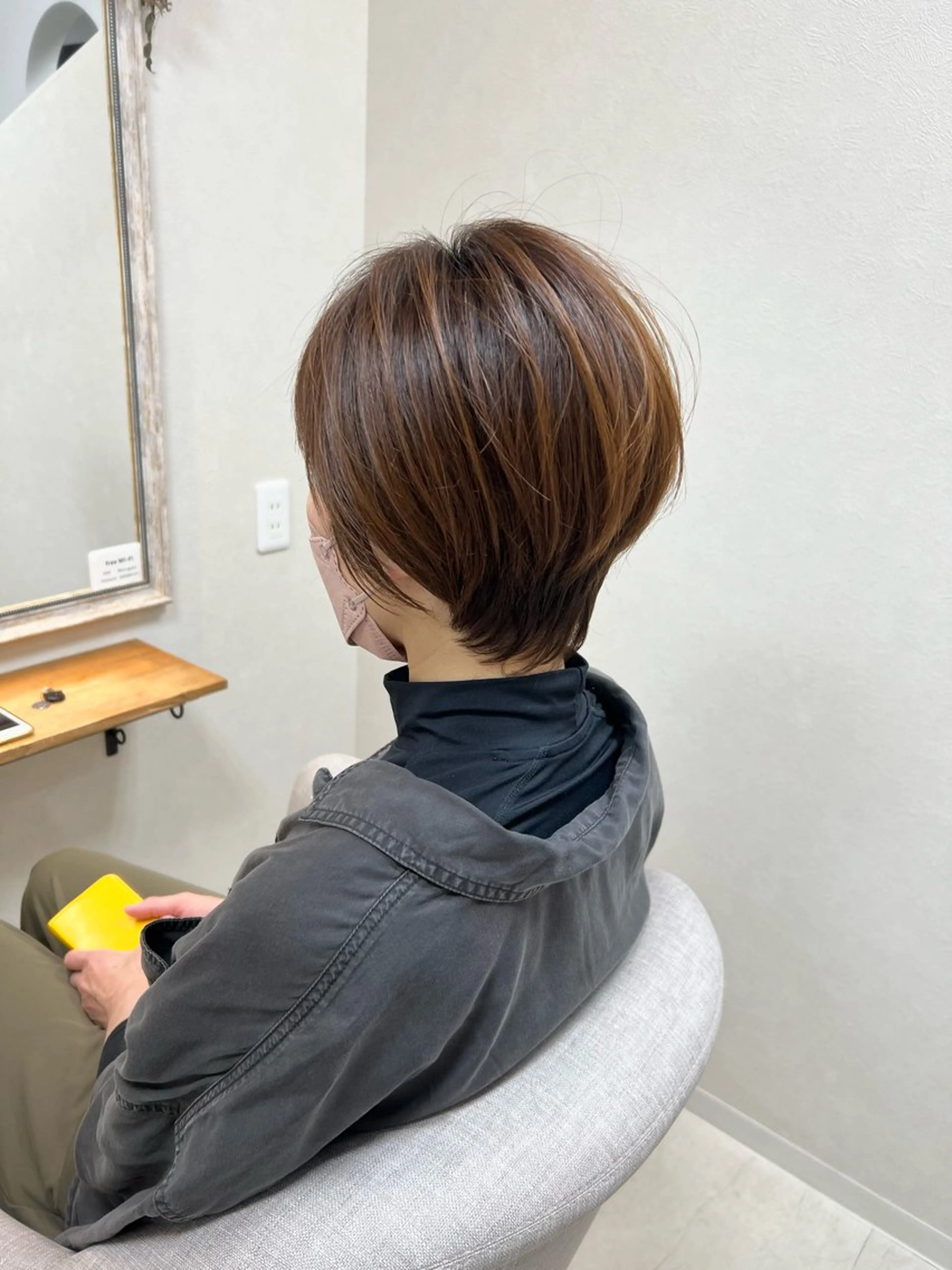 ショート 似合わせカット ショートヘア カット ヘアカラー トリートメント ショート/白髪ぼかし 君和田若菜のヘアスタイル