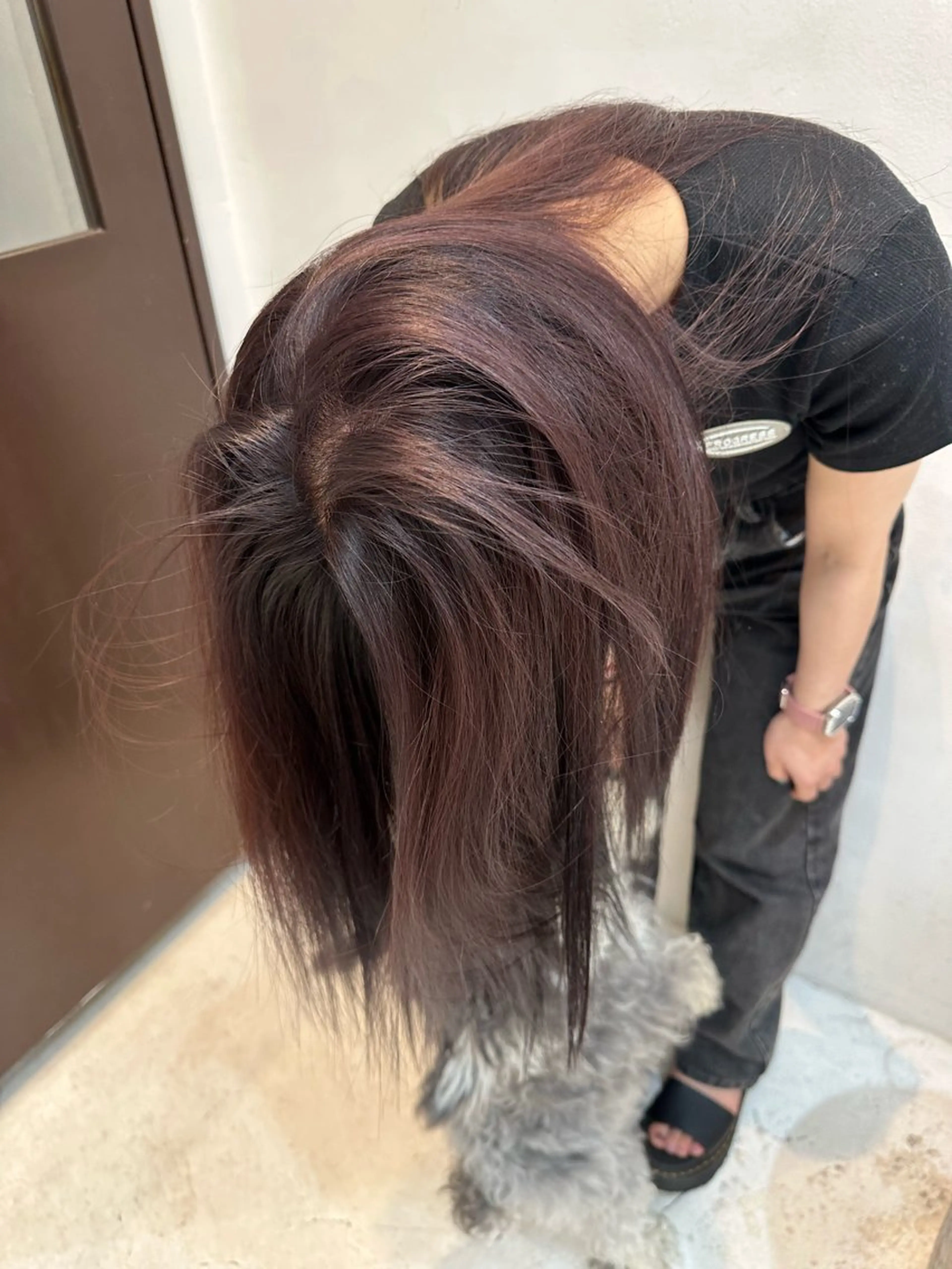 セミロング カラー ヘアカラー トリートメント ヘッドスパ ヘアセット kai .のヘアスタイル