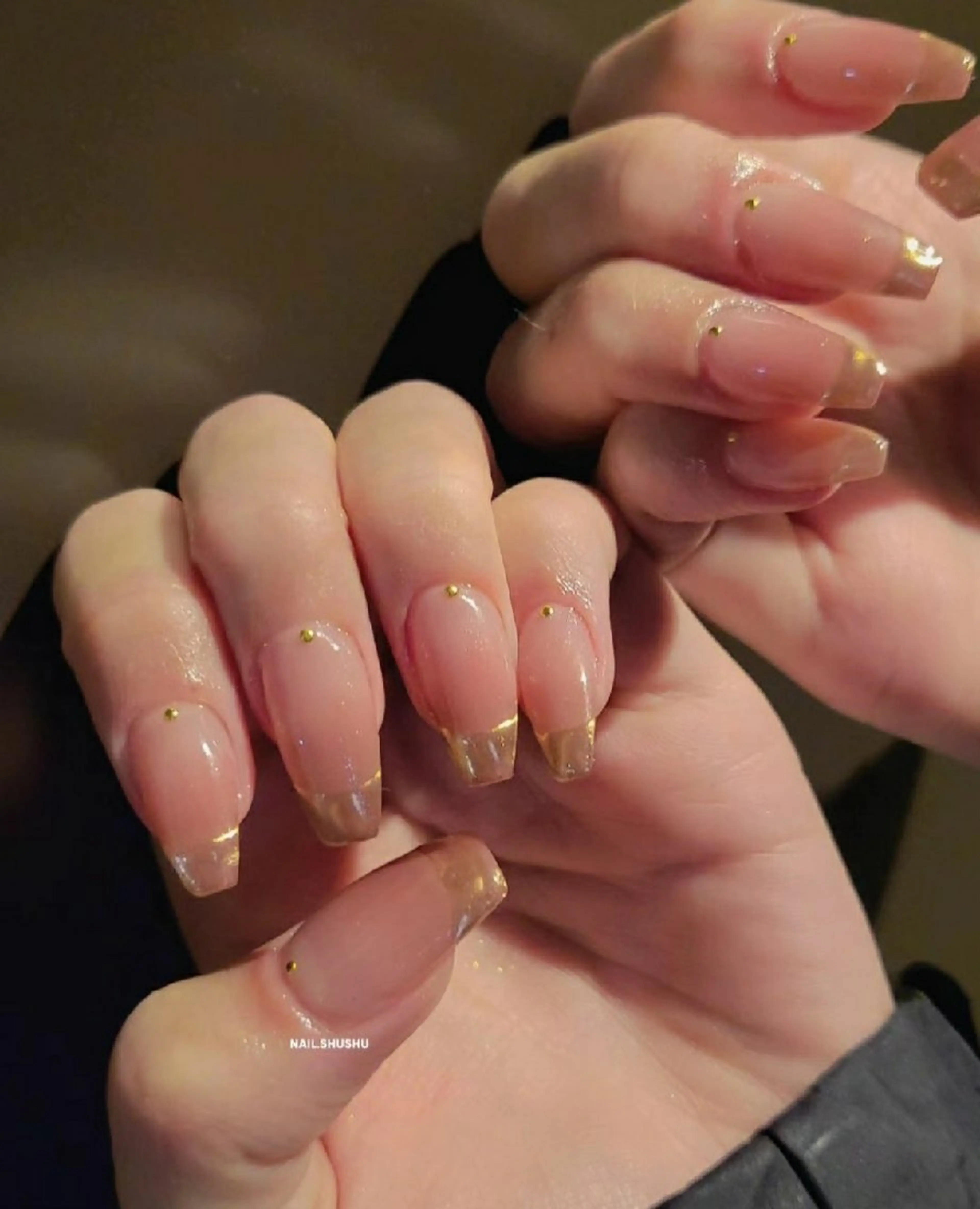 ネイル 持ち込み ニュアンスネイル ワンカラーネイル シンプルネイル 冬ネイル ハンドネイル 3dパーツ/流行り 👧shushu❤️のネイルデザイン