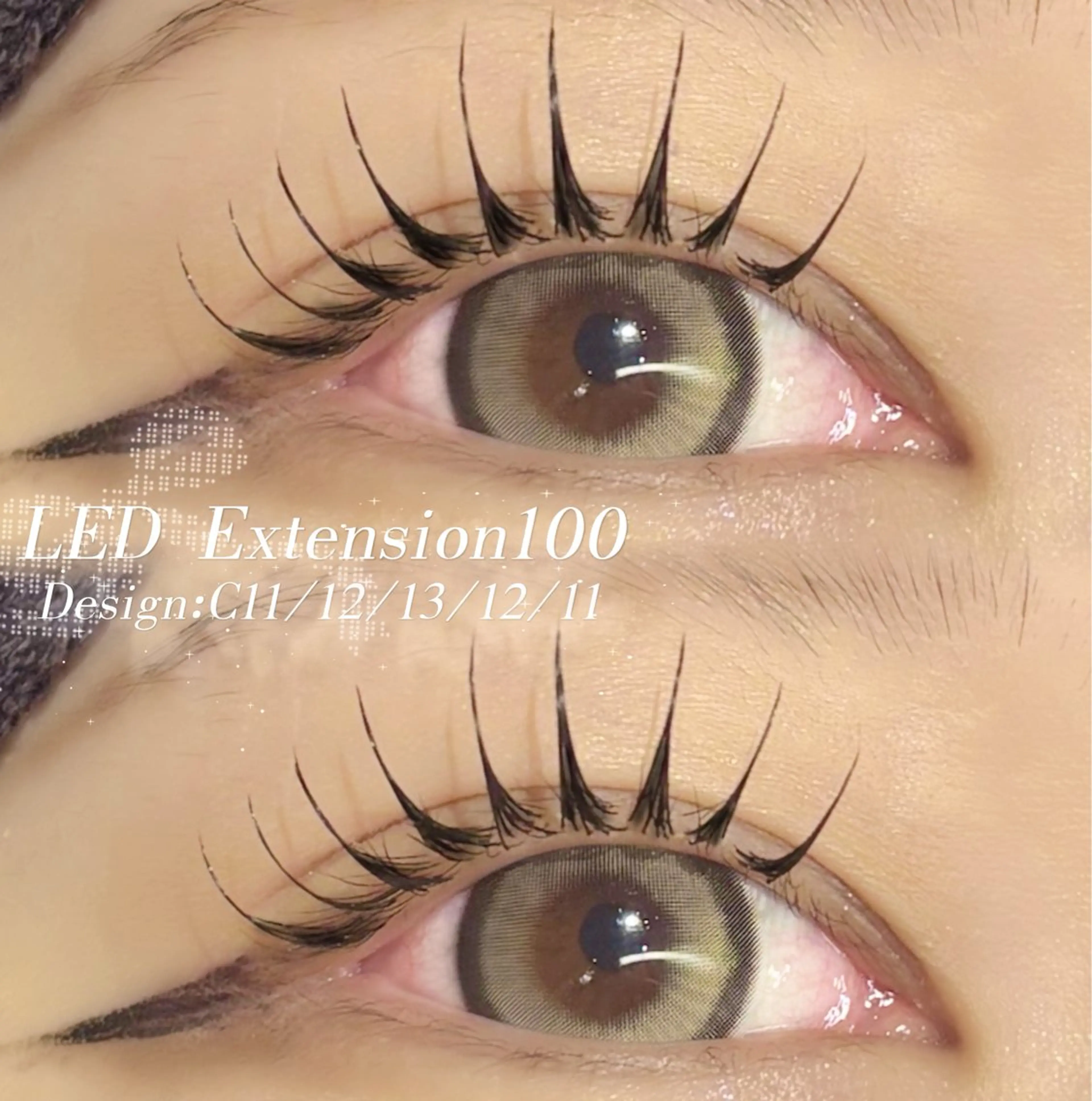 🫧5月メニュー🫧LEDエクステモデル【100本】※オフ代別途550円かかります。の写真