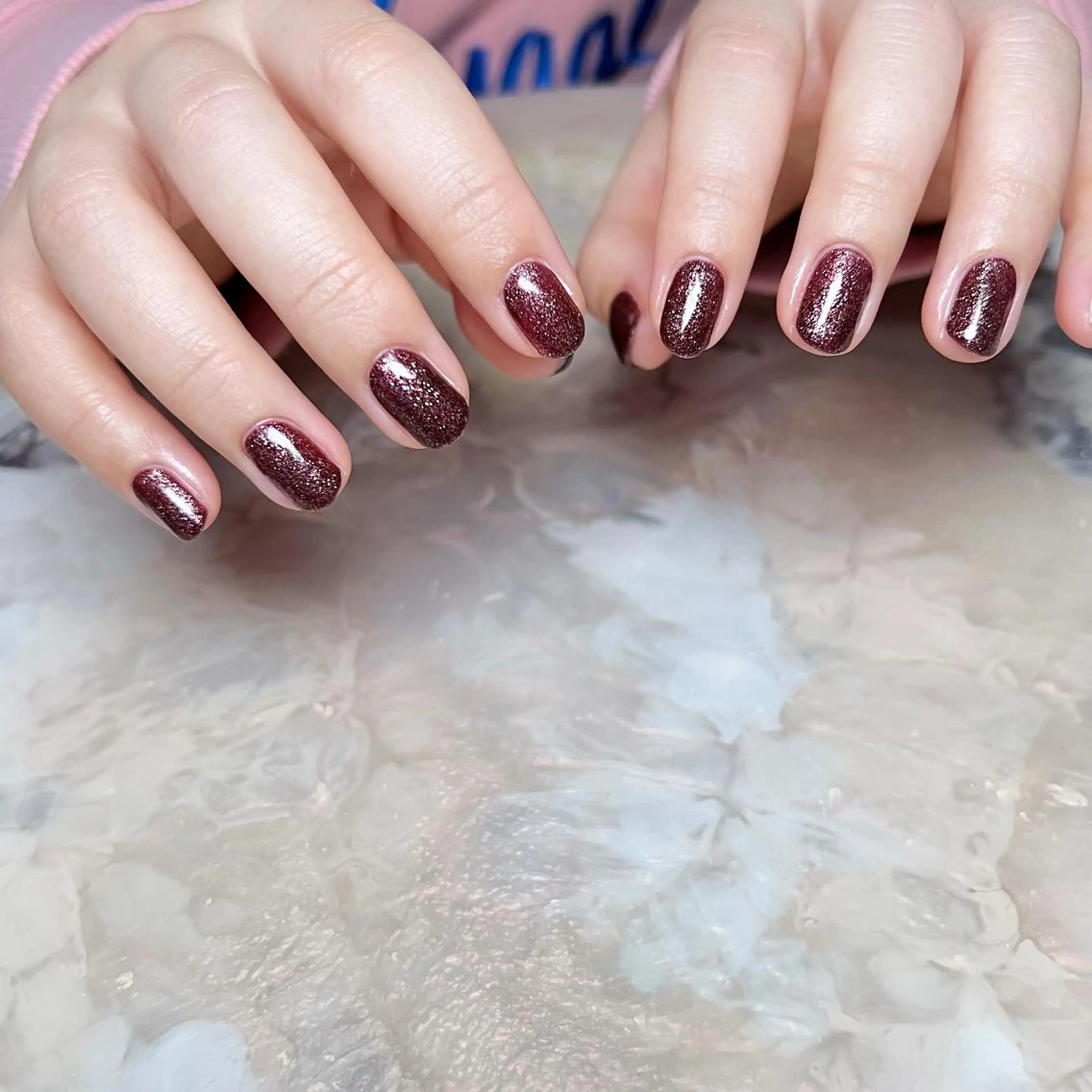 ネイル マグネットネイル ニュアンスネイル ショートネイル gemickle nailのネイルデザイン