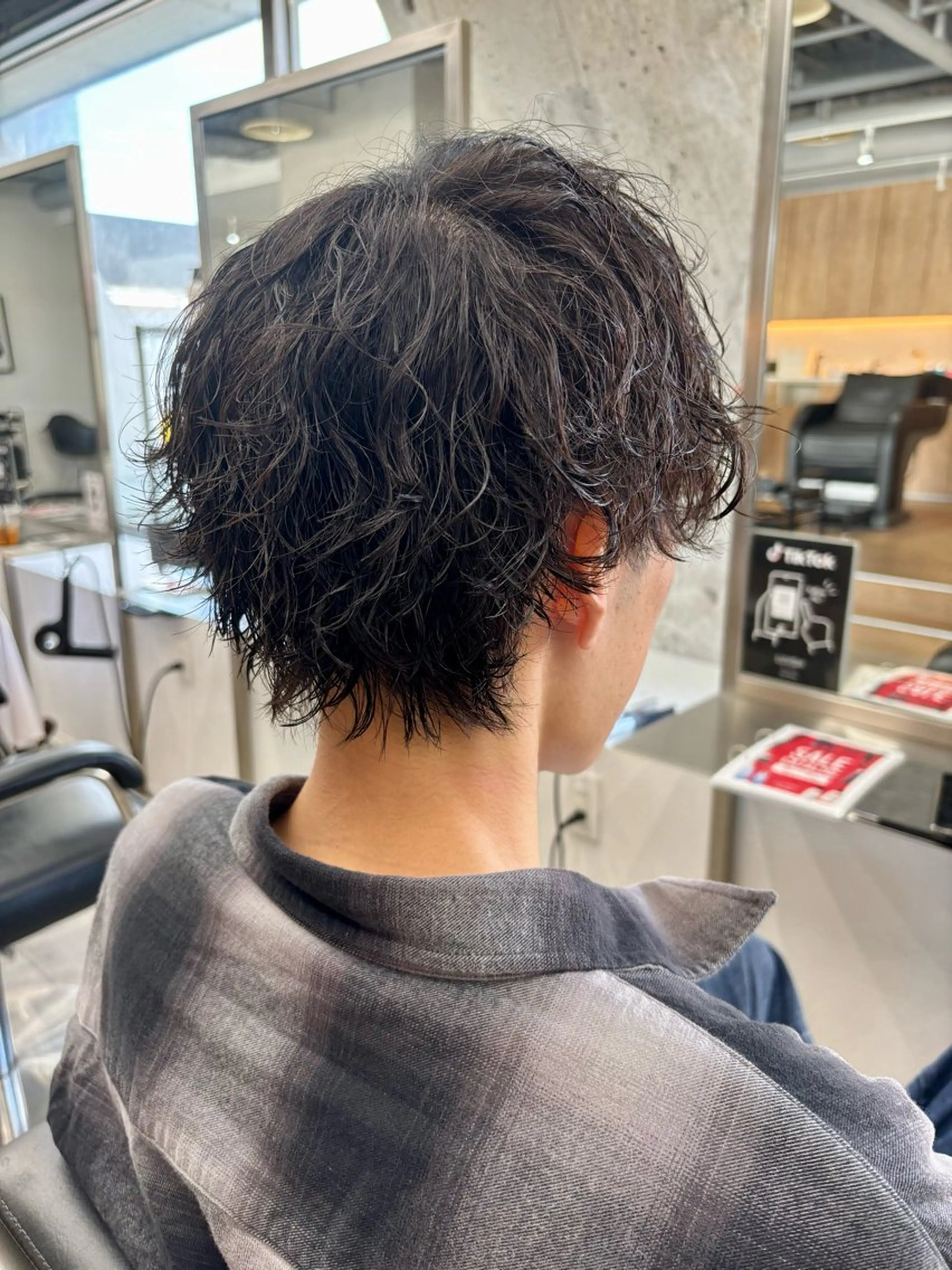 ミディアム パーマ メンズ メンズパーマ/新潟/ 万代/高橋悠叶のヘアスタイル