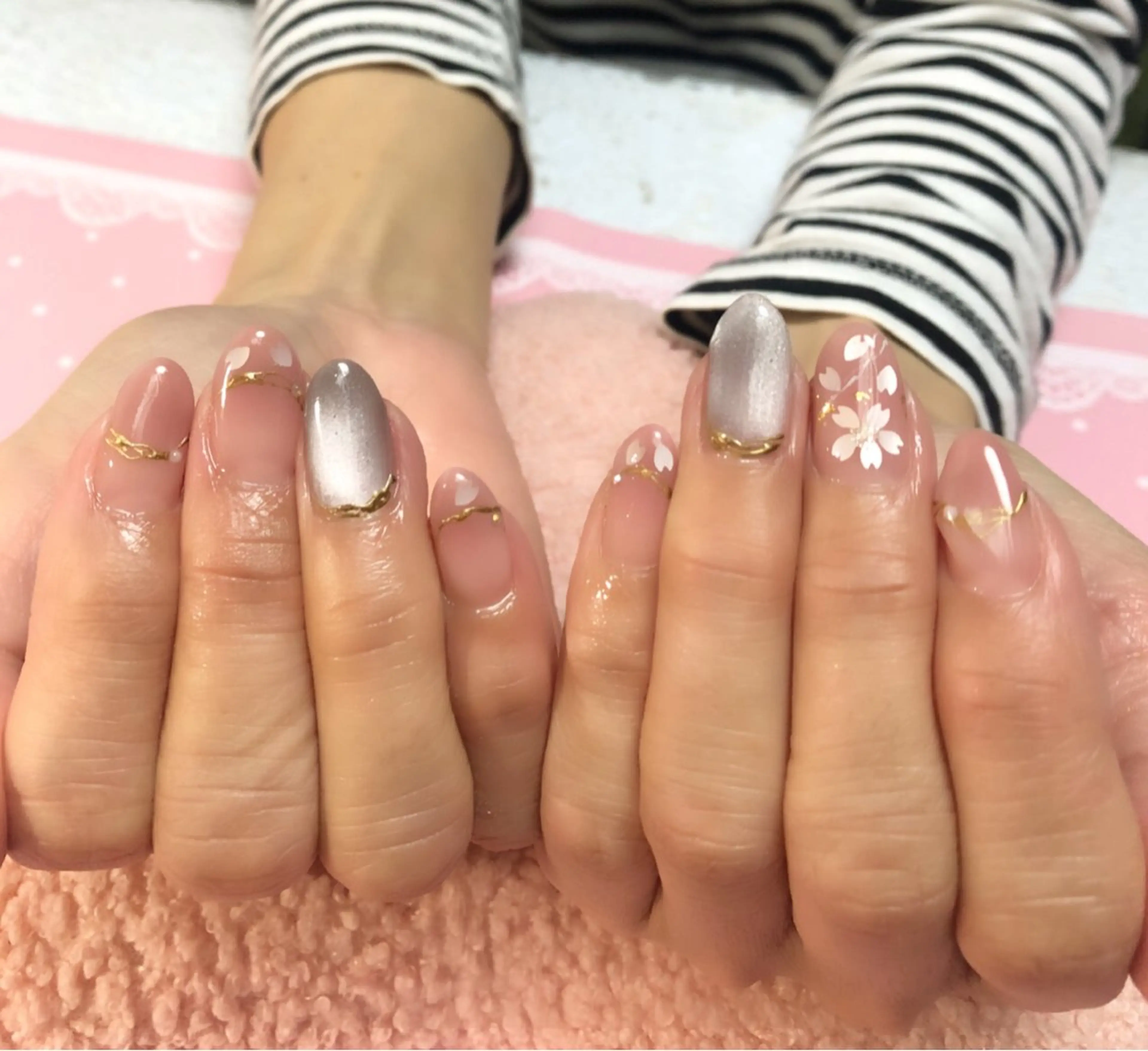 ネイル 桜ネイル GＬA D所属・ＧＬAD グラットのネイルデザイン