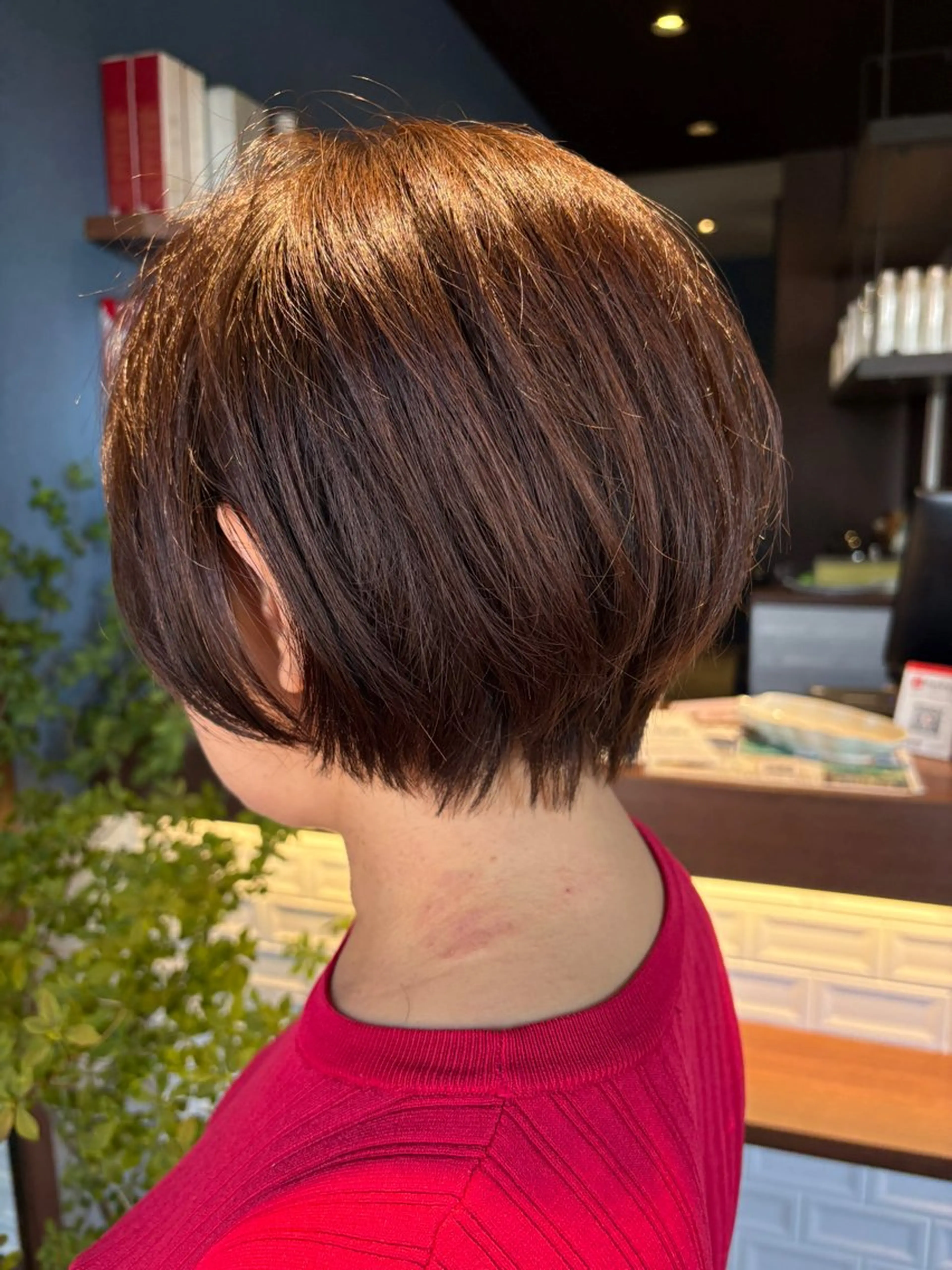 ショート ショートヘア カット ✨白髪ぼかし 🍀MINAKO☆のヘアスタイル