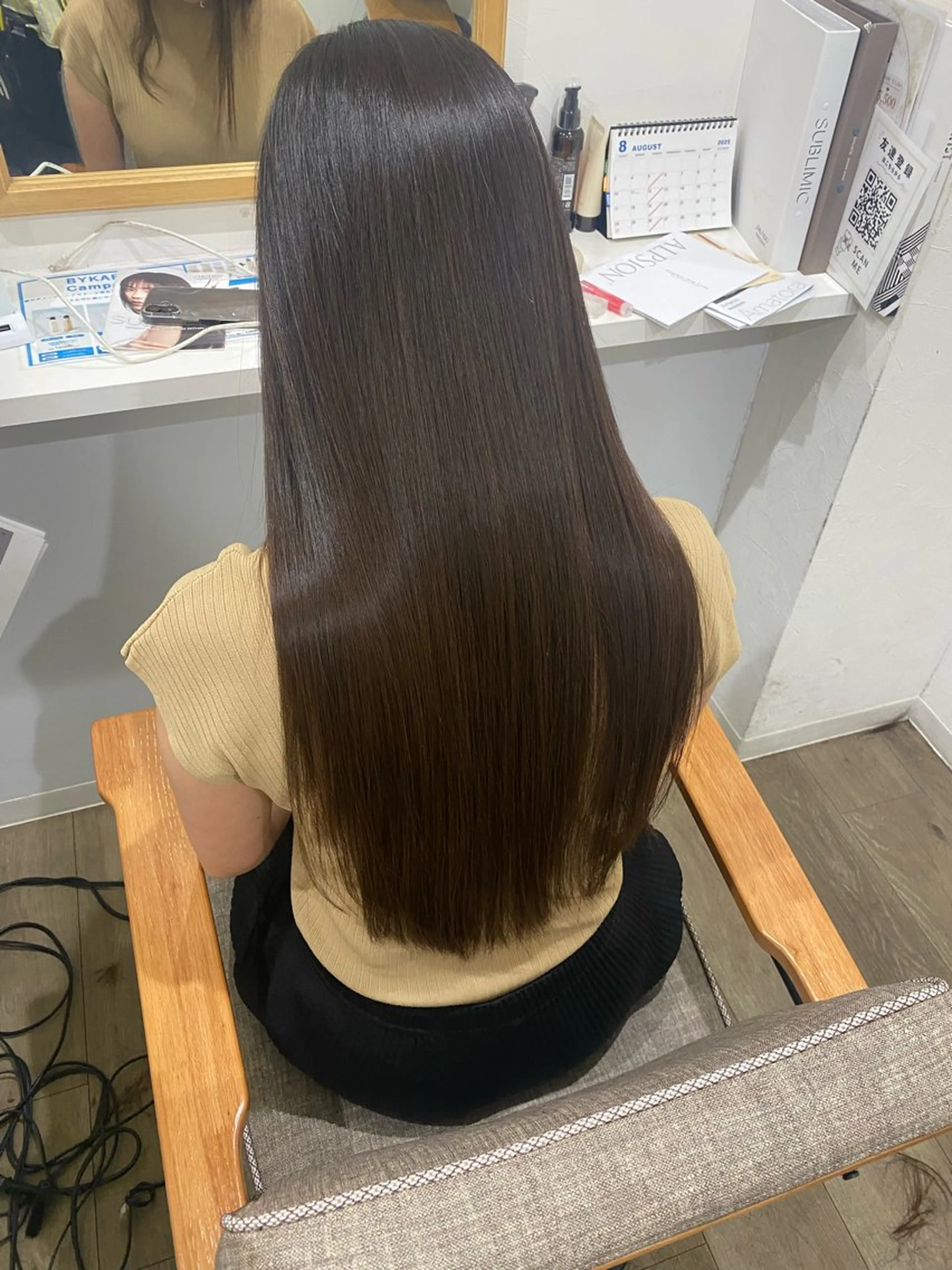 ロング 縮毛矯正 髪質改善サロン 梅田/ヨナミネのヘアスタイル