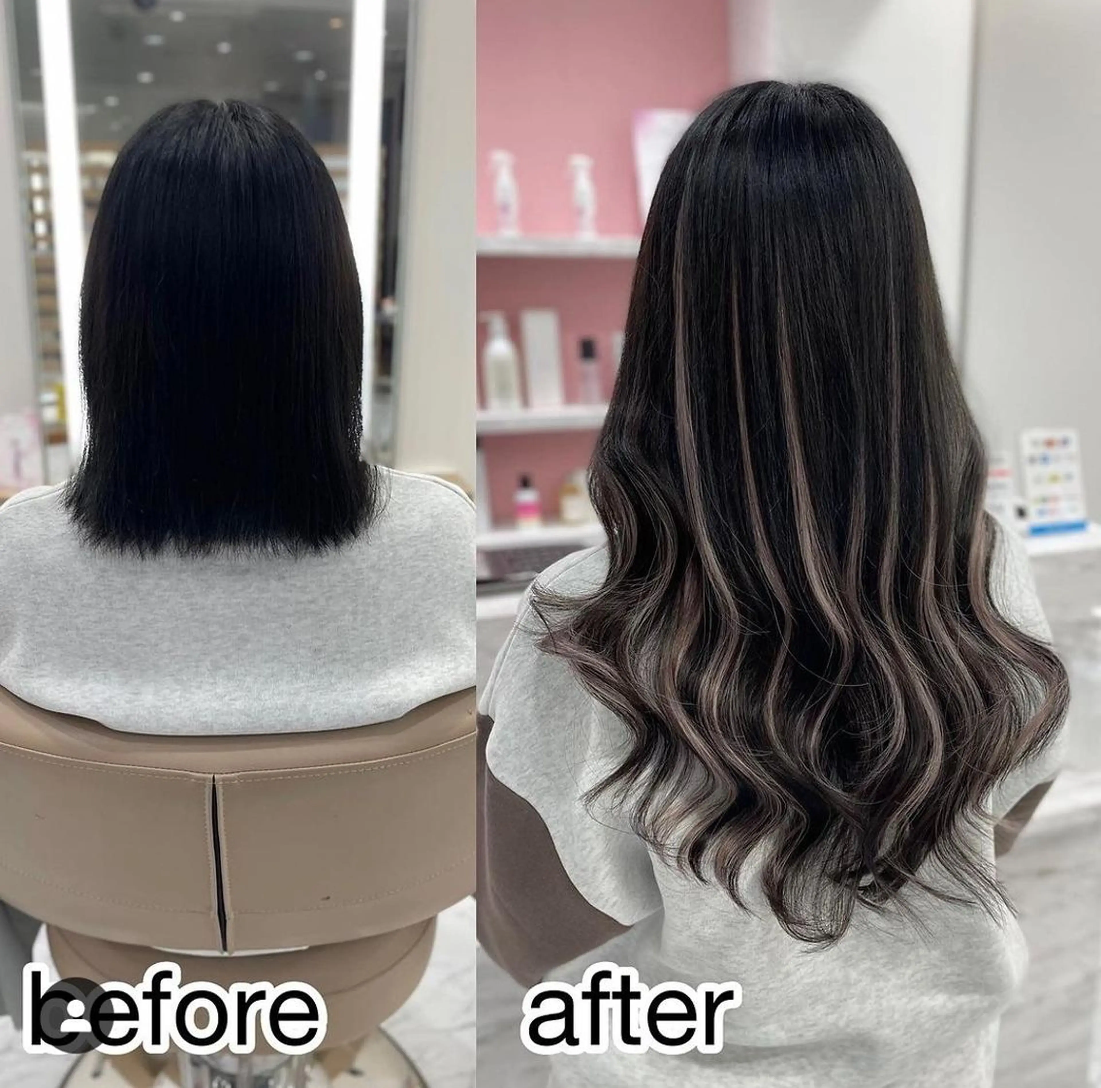 カラー ロング 桃屋 桃屋のヘアスタイル