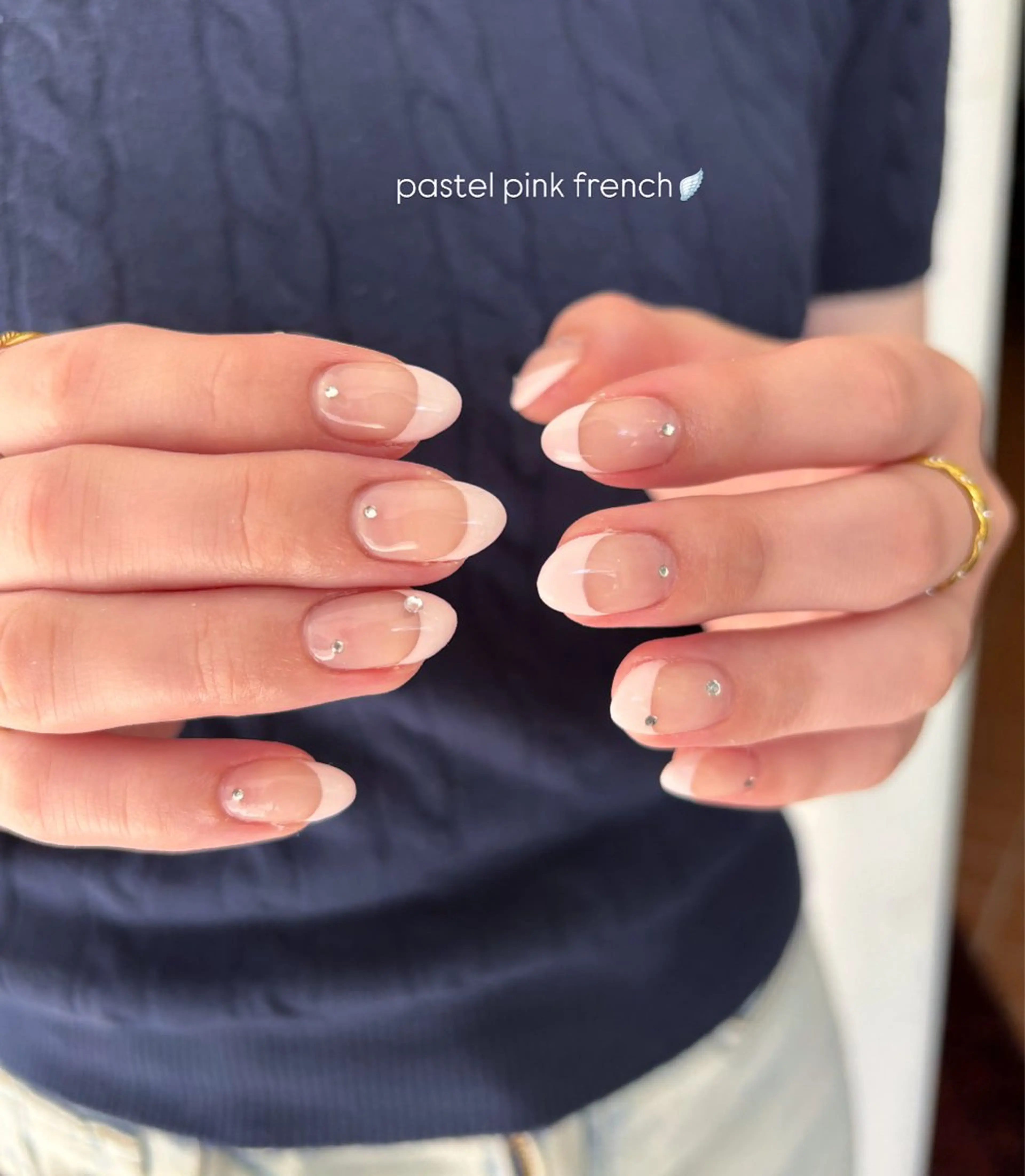 ネイル フレンチネイル ピンク ハンドネイル Ballie/ Mizukiのネイルデザイン