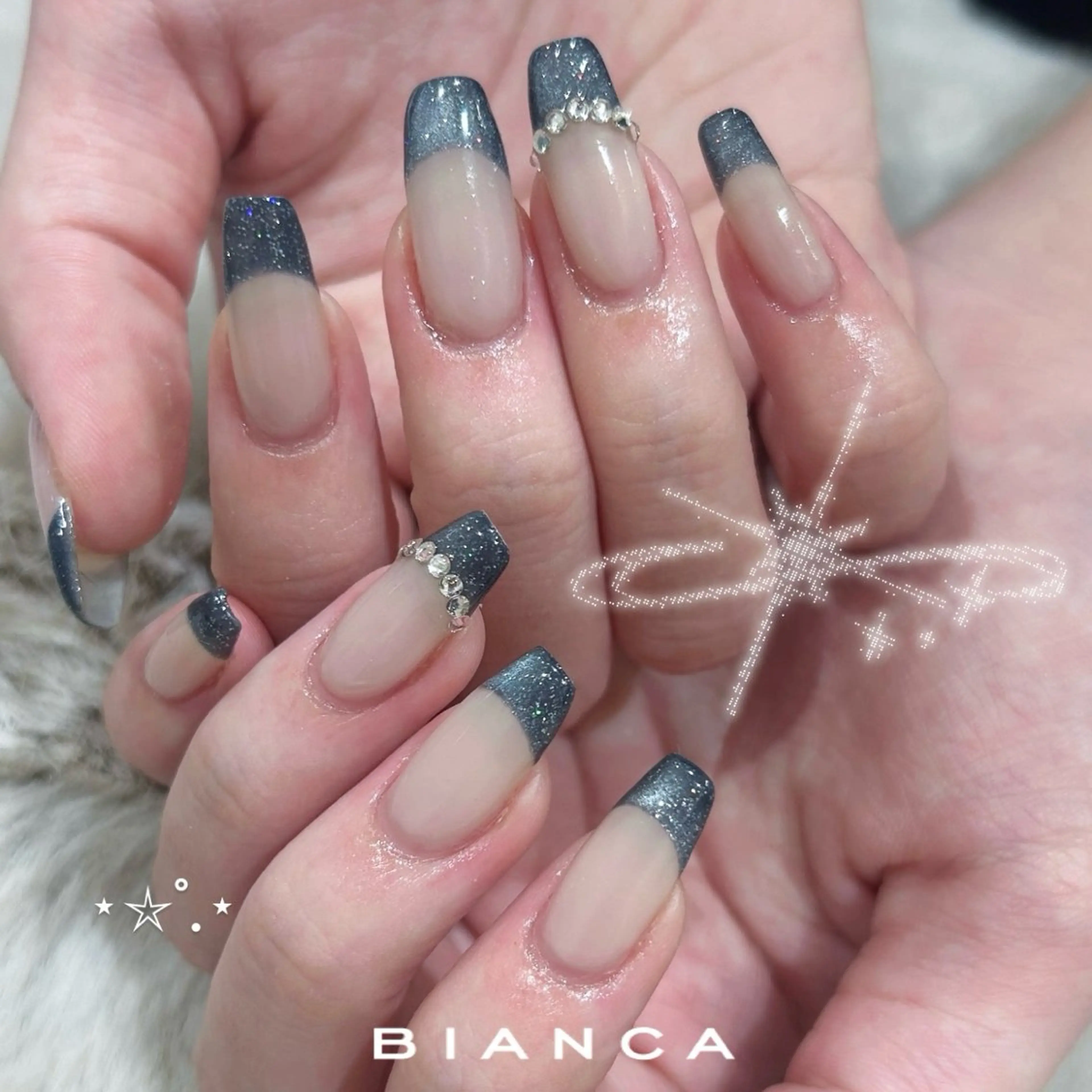 ネイル ハンドネイル Bianca 川口 moe˖ ࣪⊹のネイルデザイン