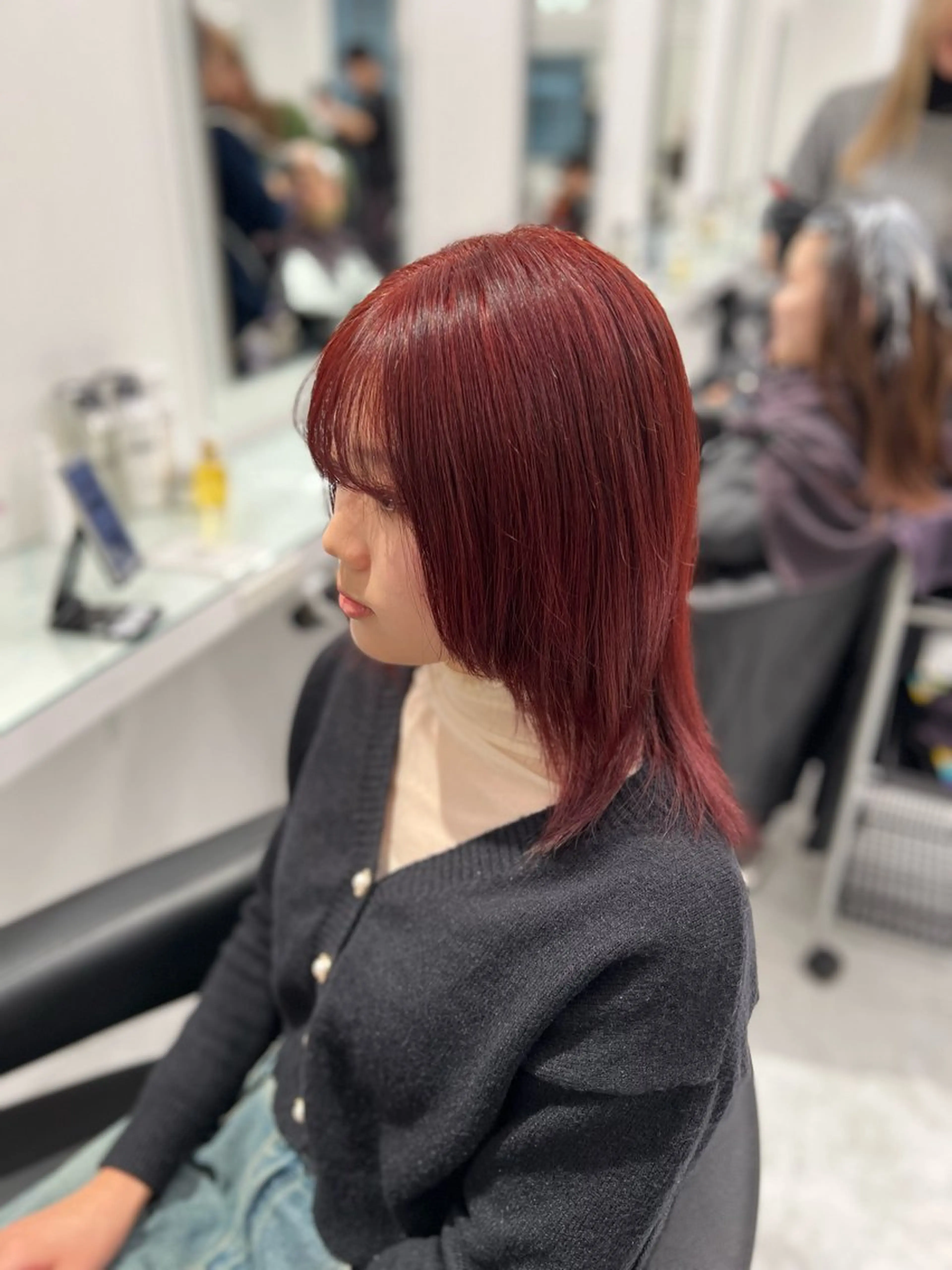 カラー ヘアカラー トリートメント ヘッドスパ ヘアセット ブリーチなし透明感 💗RYOTAのヘアスタイル
